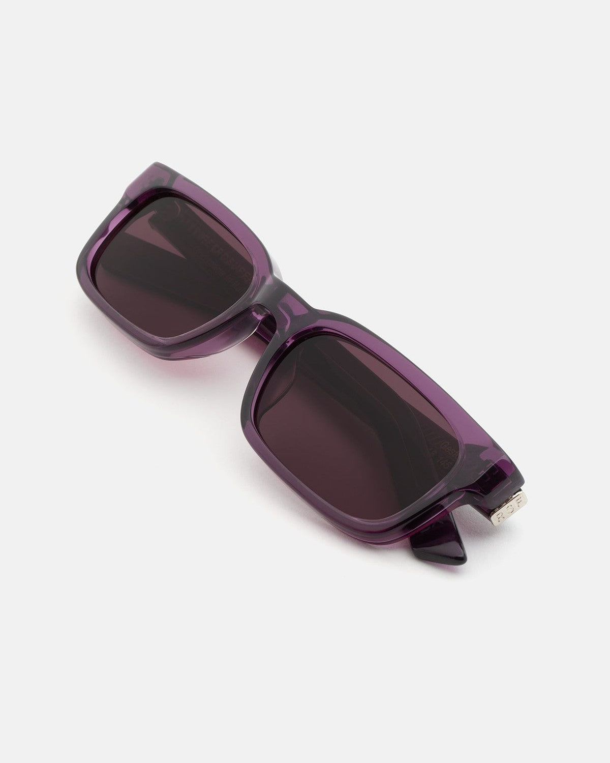 Folded view of RETROSUPERFUTURE Gesto Melanzana sunglasses.