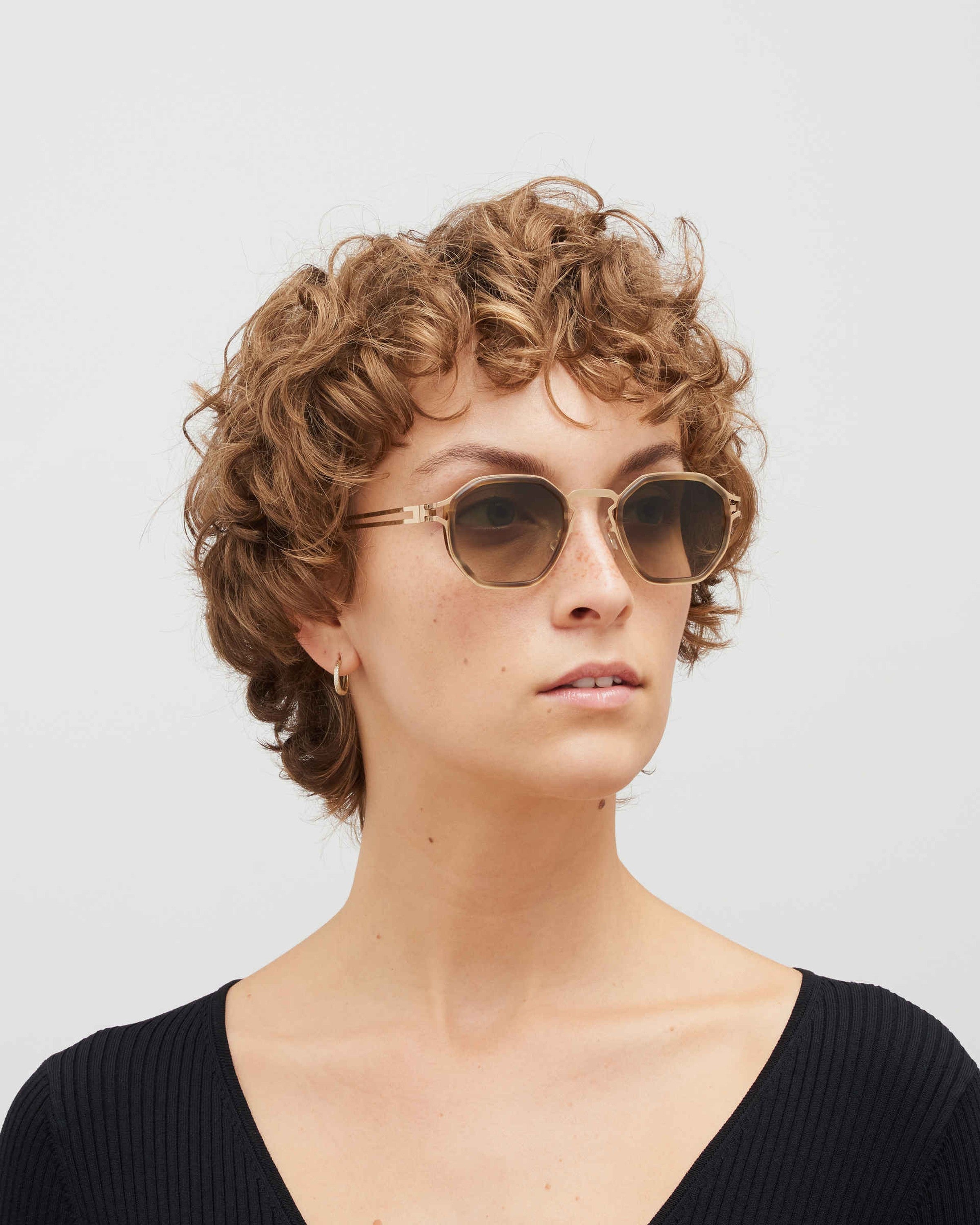 MYKITA GIA A80 CHAMPAGNE GOLD/GALAPAGOS Champagne Gold/Galapagos / Rawbrown Gradient