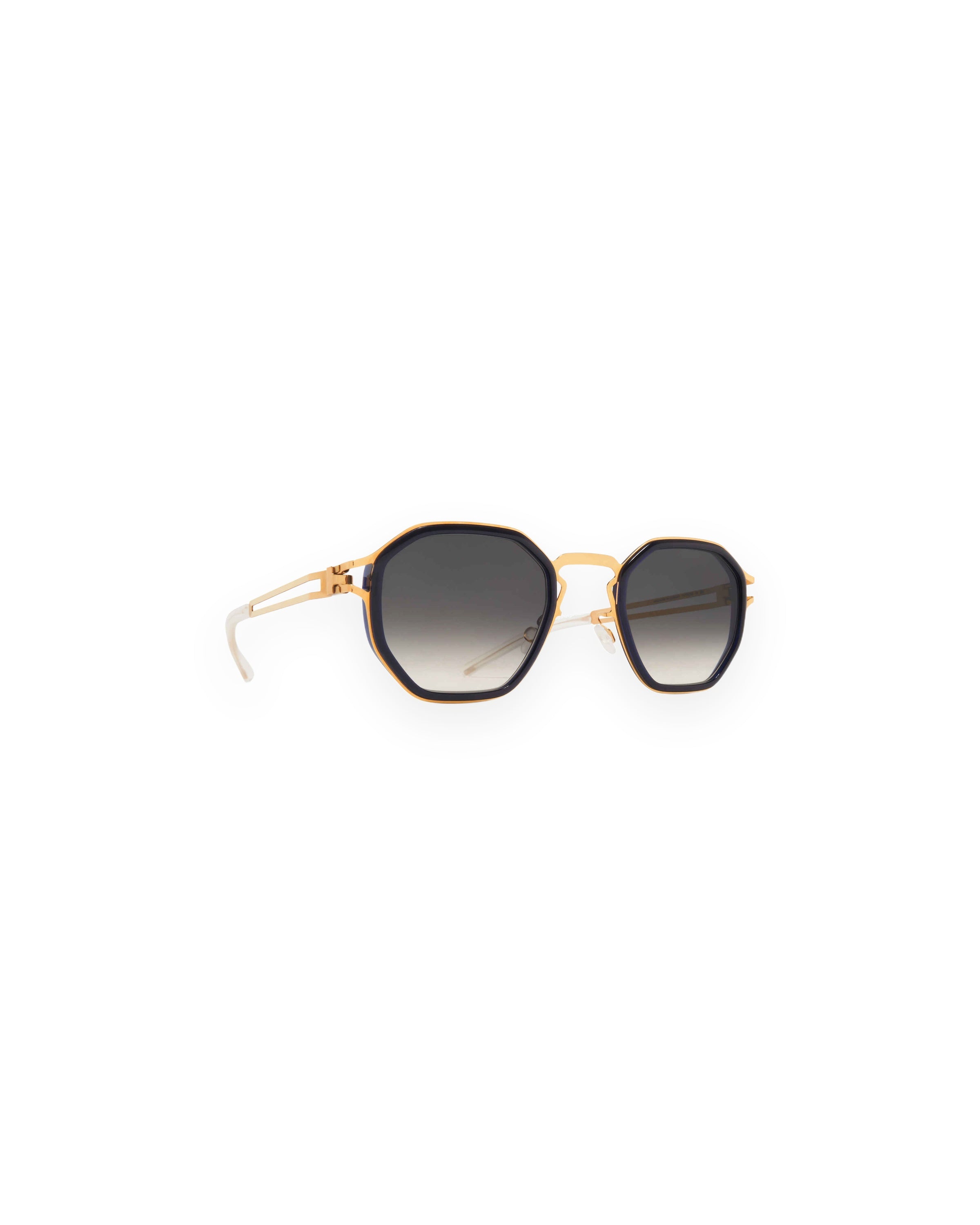 MYKITA GIA A76 GLOSSY GOLD/MILKY INDIGO Glossy Gold/Milky Indigo / Rawblack Gradient