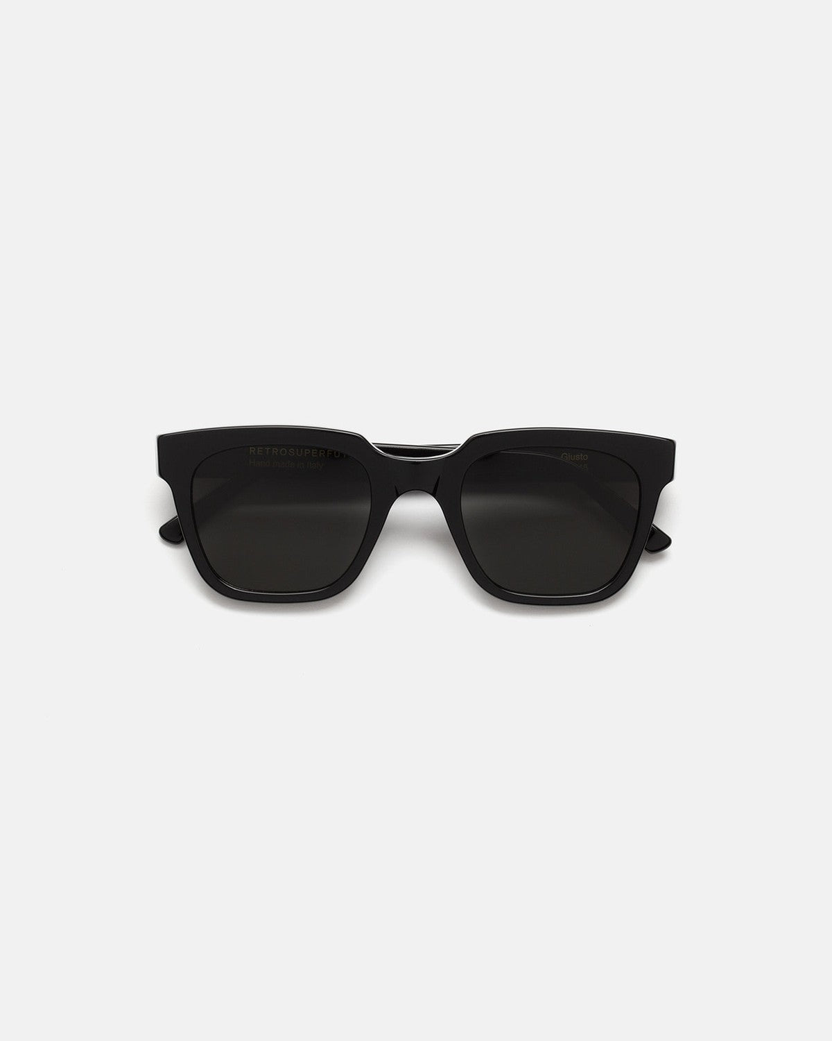 Front view of RETROSUPERFUTURE Giusto Black sunglasses.