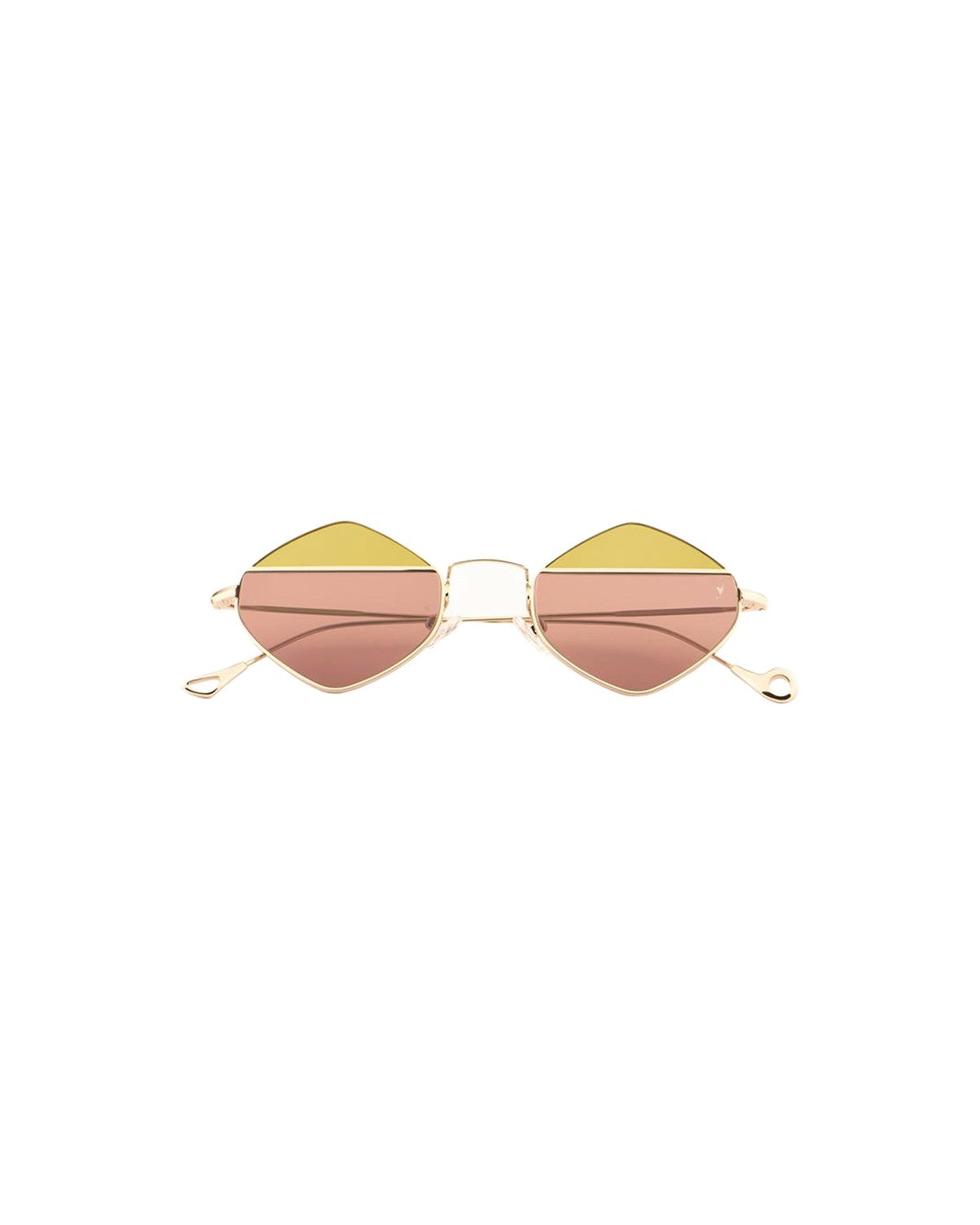 Front view of EYEPETIZER HEYWOOD C.2-E-8 sunglasses with diamond-shaped lenses.