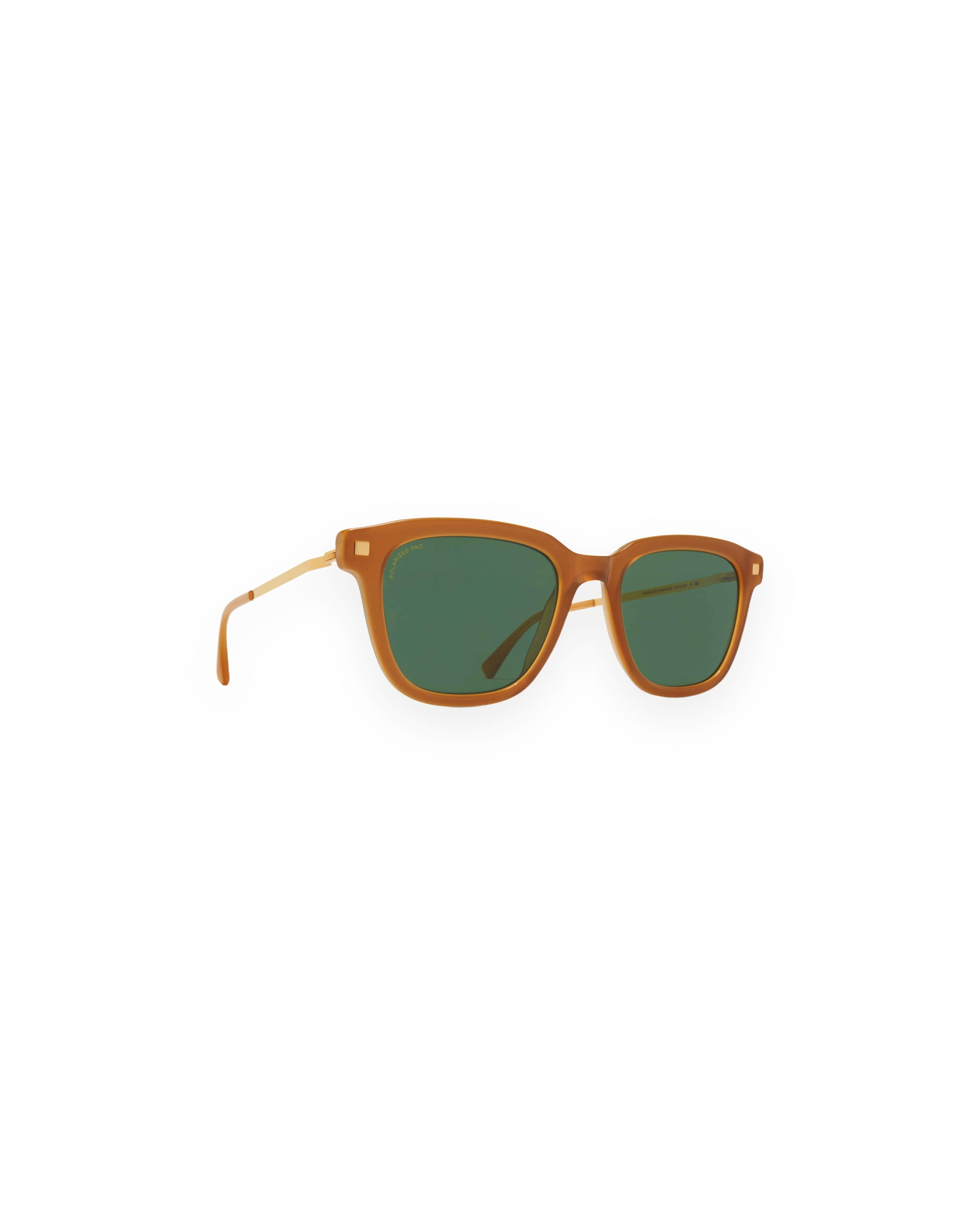 MYKITA HOLM C99 BROWN DARK BROWN/GLOSSY GO Brown Dark Brown/Glossy Go / Polarized Pro Green 15