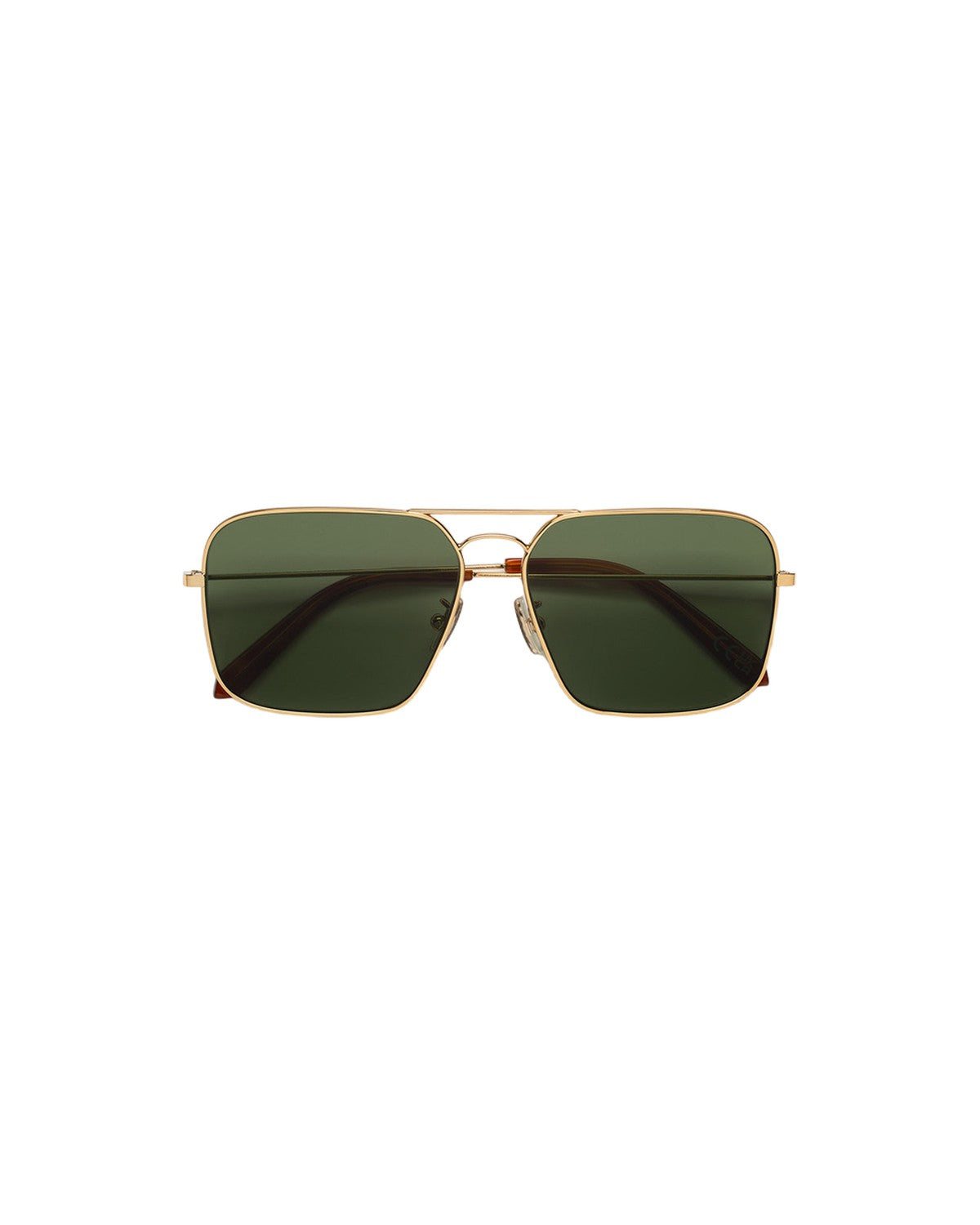 Front view of RETROSUPERFUTURE Iggy 2.0 Green sunglasses.