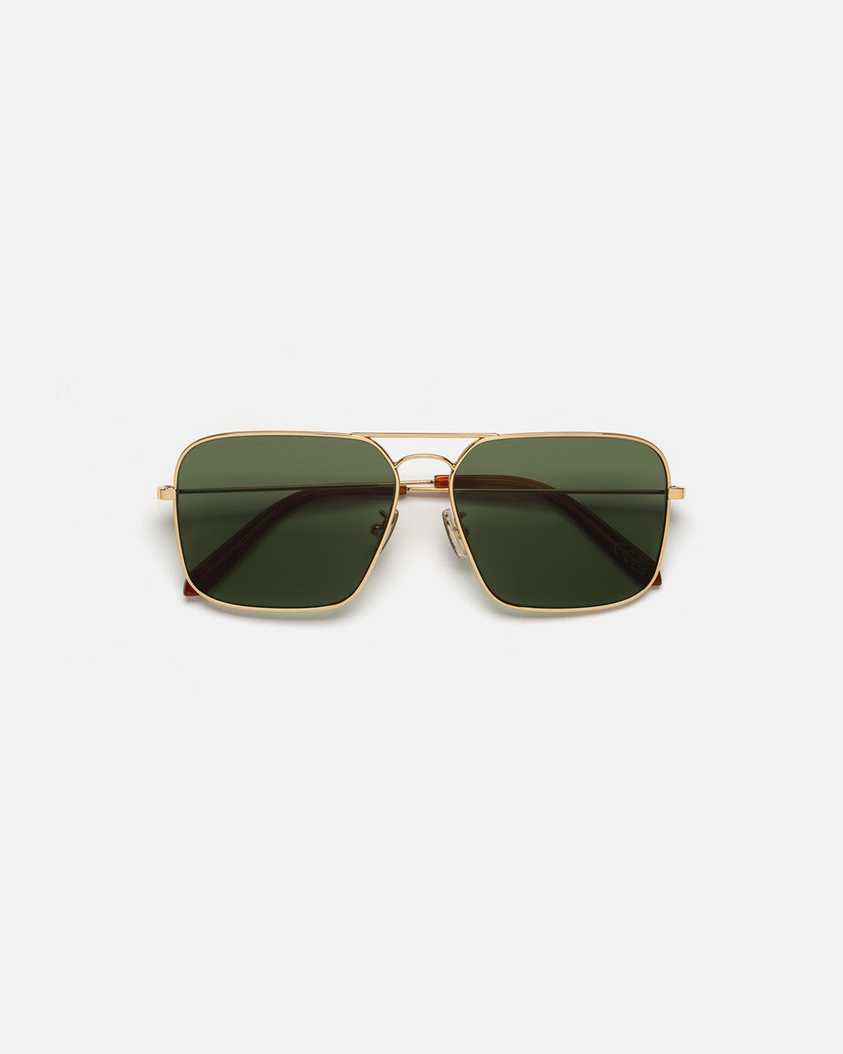 Front view of RETROSUPERFUTURE Iggy 2.0 Green sunglasses.