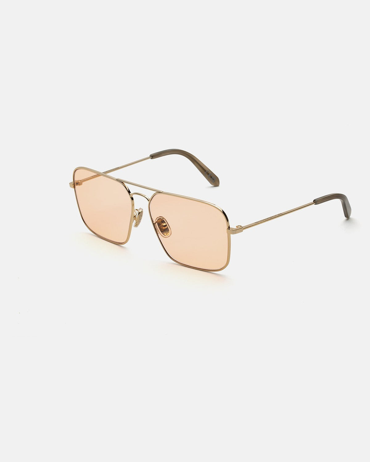 Angle view of RETROSUPERFUTURE Iggy 2.0 Pink sunglasses.
