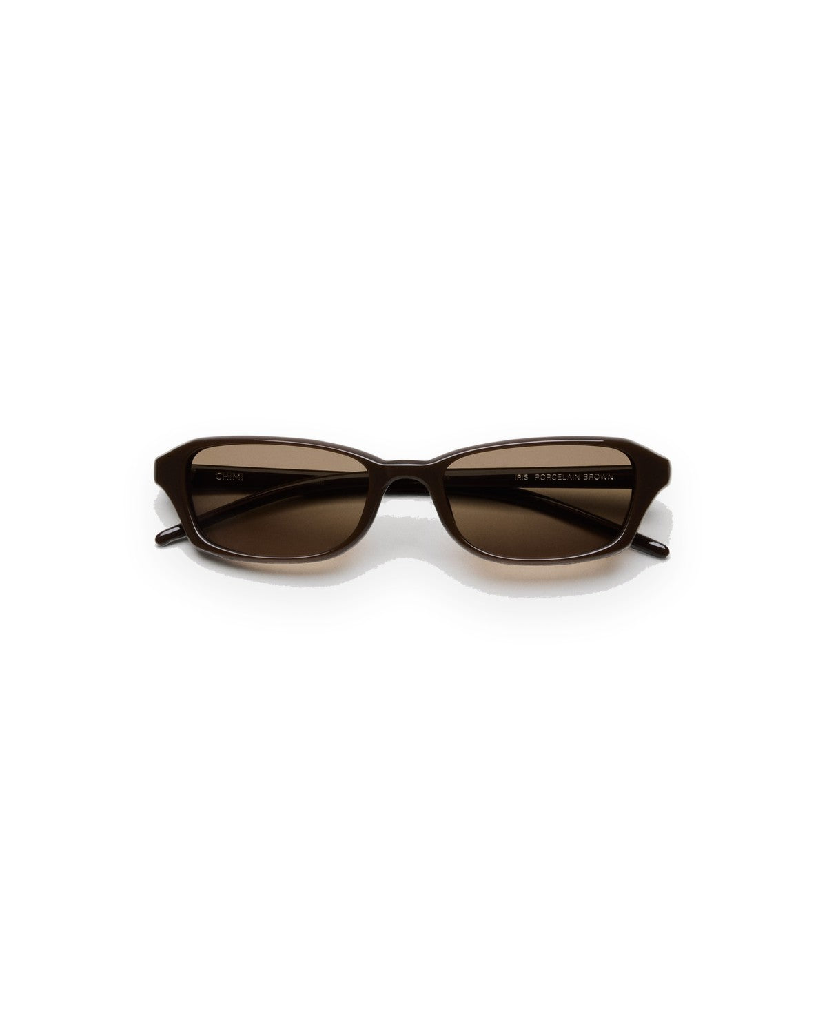 Front view of CHIMI Iris Brown Brown sunglasses.