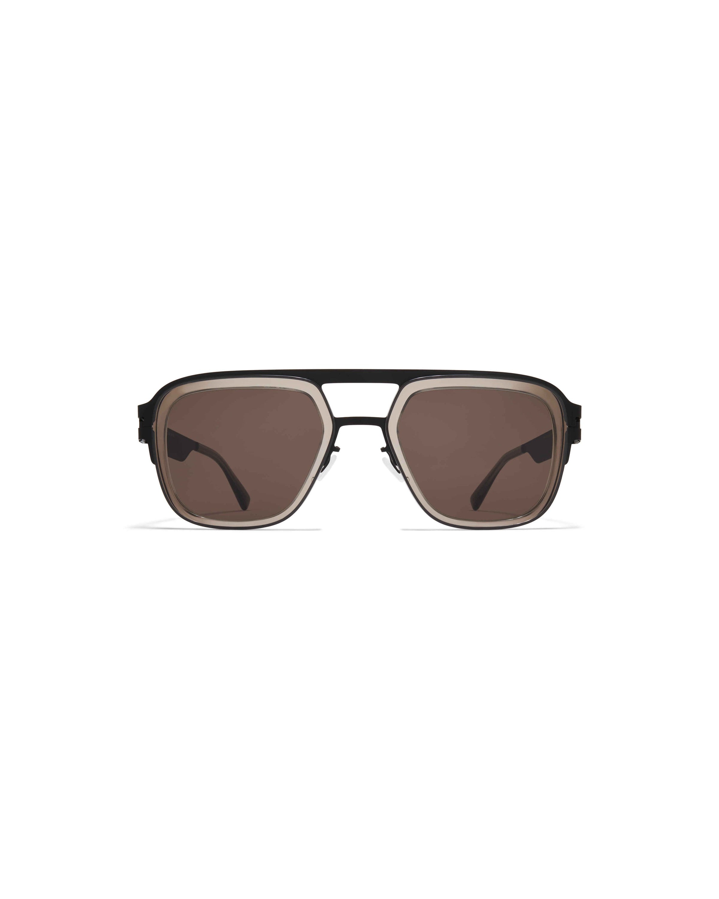 MYKITA KNOX A77 BLACK/CLEAR ASH Black/Clear Ash / Brown Solid