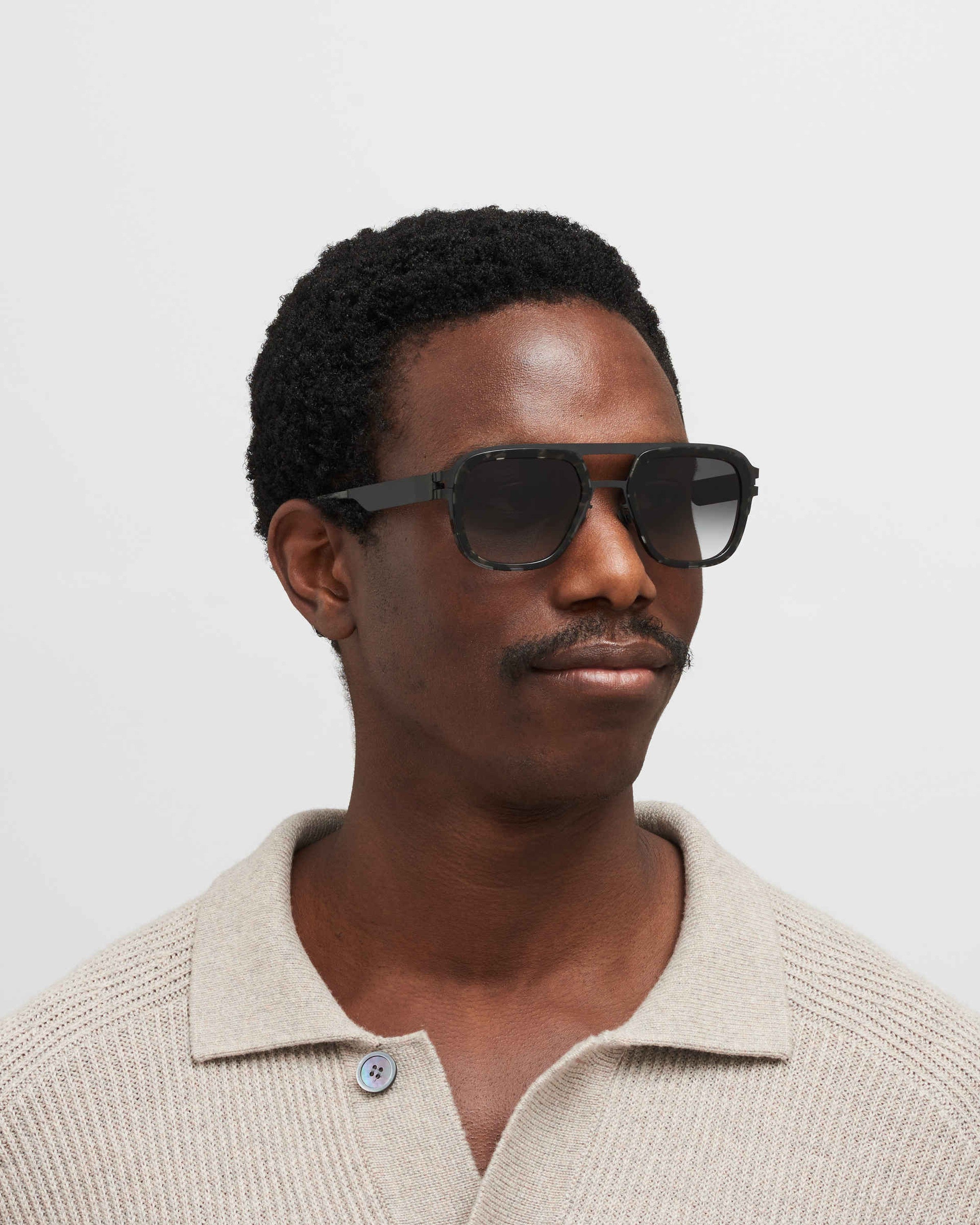 MYKITA KNOX A50 BLACK/BLACK HAVANA Black/Black Havana / Raw Black Gradient