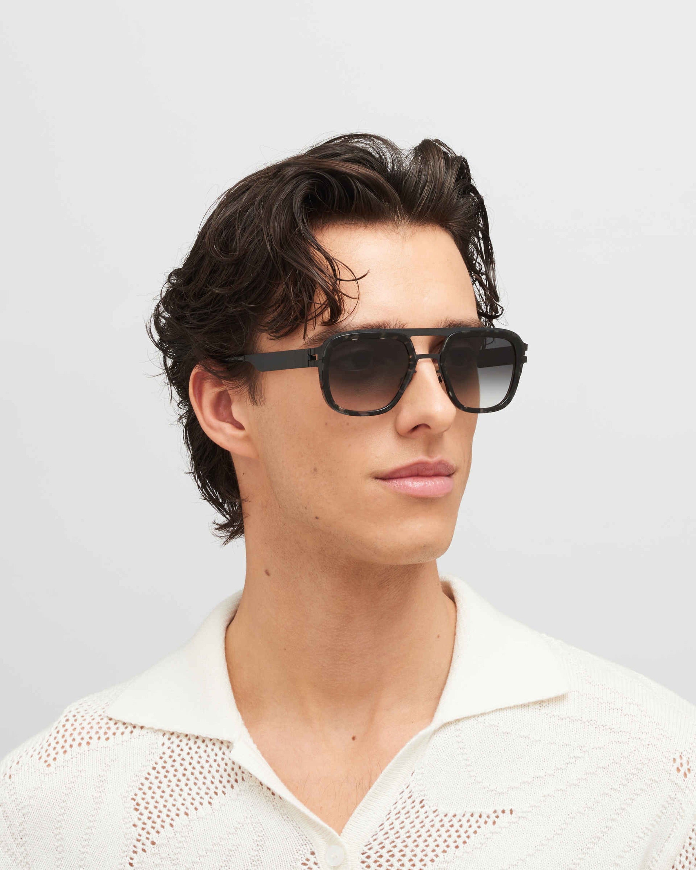 MYKITA KNOX A50 BLACK/BLACK HAVANA Black/Black Havana / Raw Black Gradient