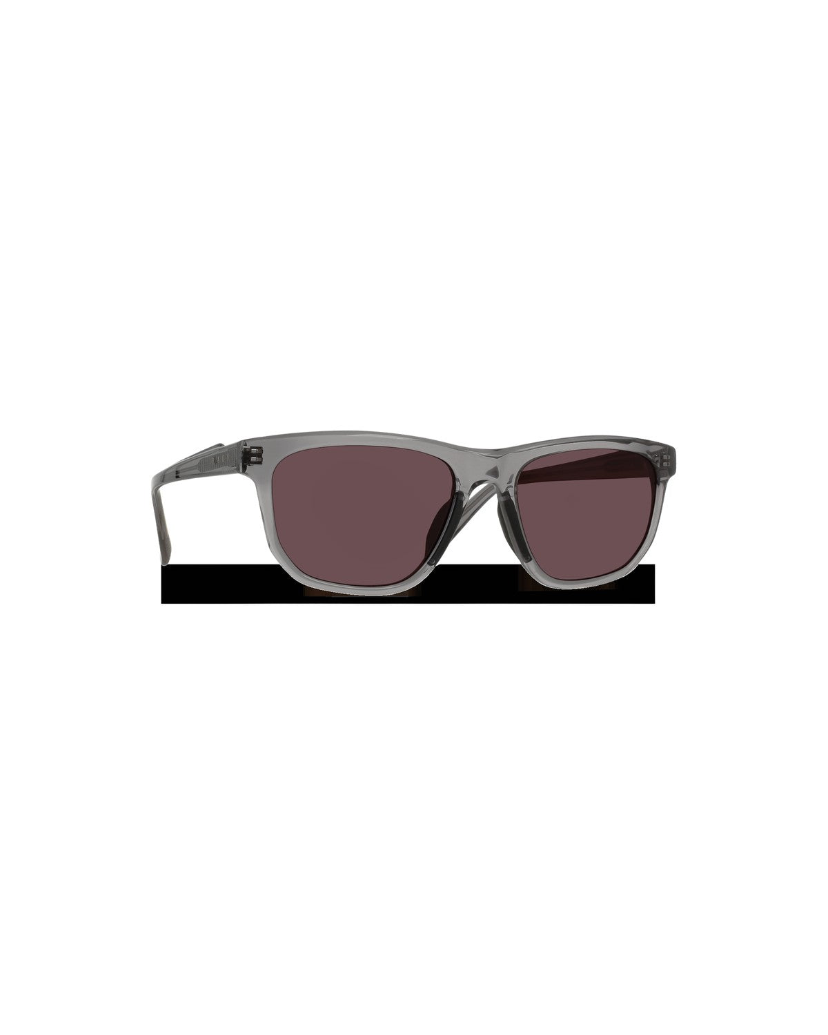 Angle view of RAEN Koen REC 55 Flint Crux Colorboost Polarized sunglasses.