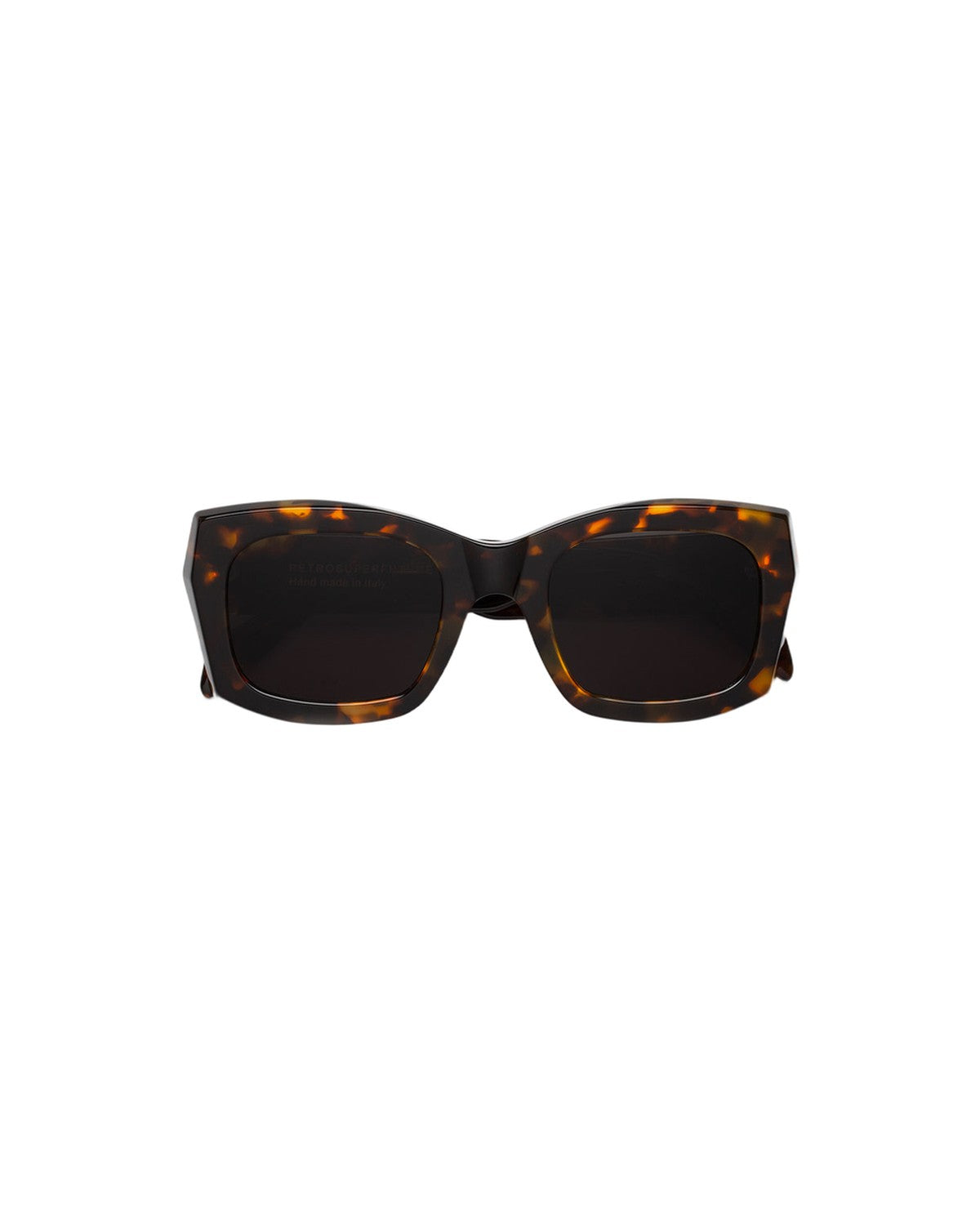 Front view of RETROSUPERFUTURE Komori Burnt Havana sunglasses.