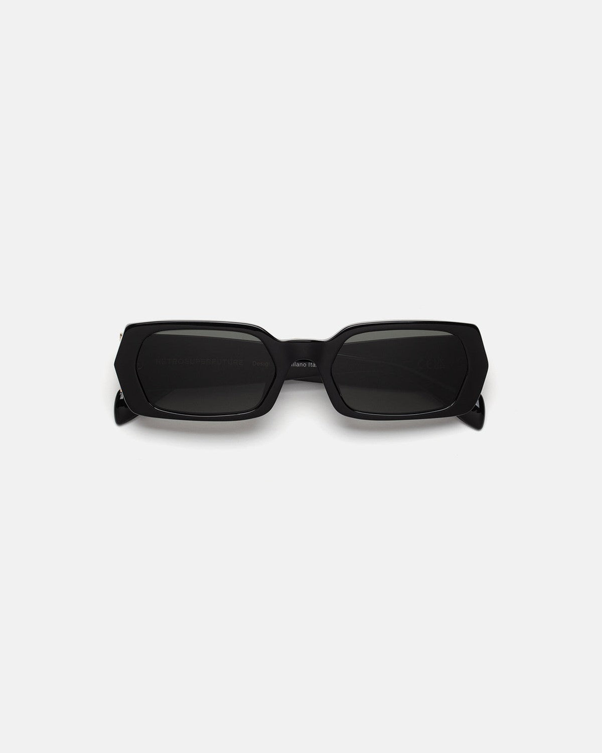 Front view of RETROSUPERFUTURE L'Altro Black sunglasses.