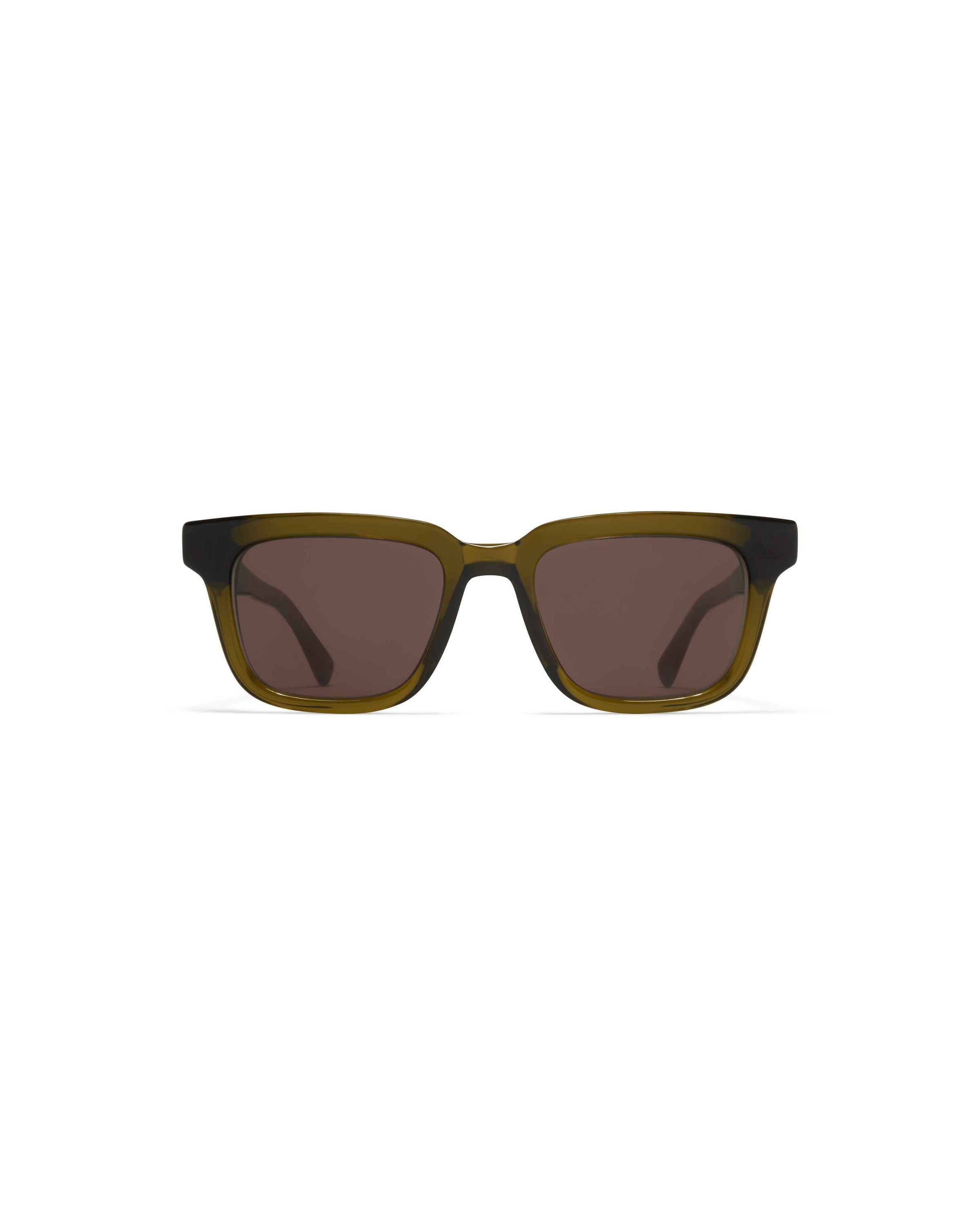 MYKITA LAMIN C158 PERIDOT/SHINY SILVER Peridot/Shiny Silver / Brown Solid