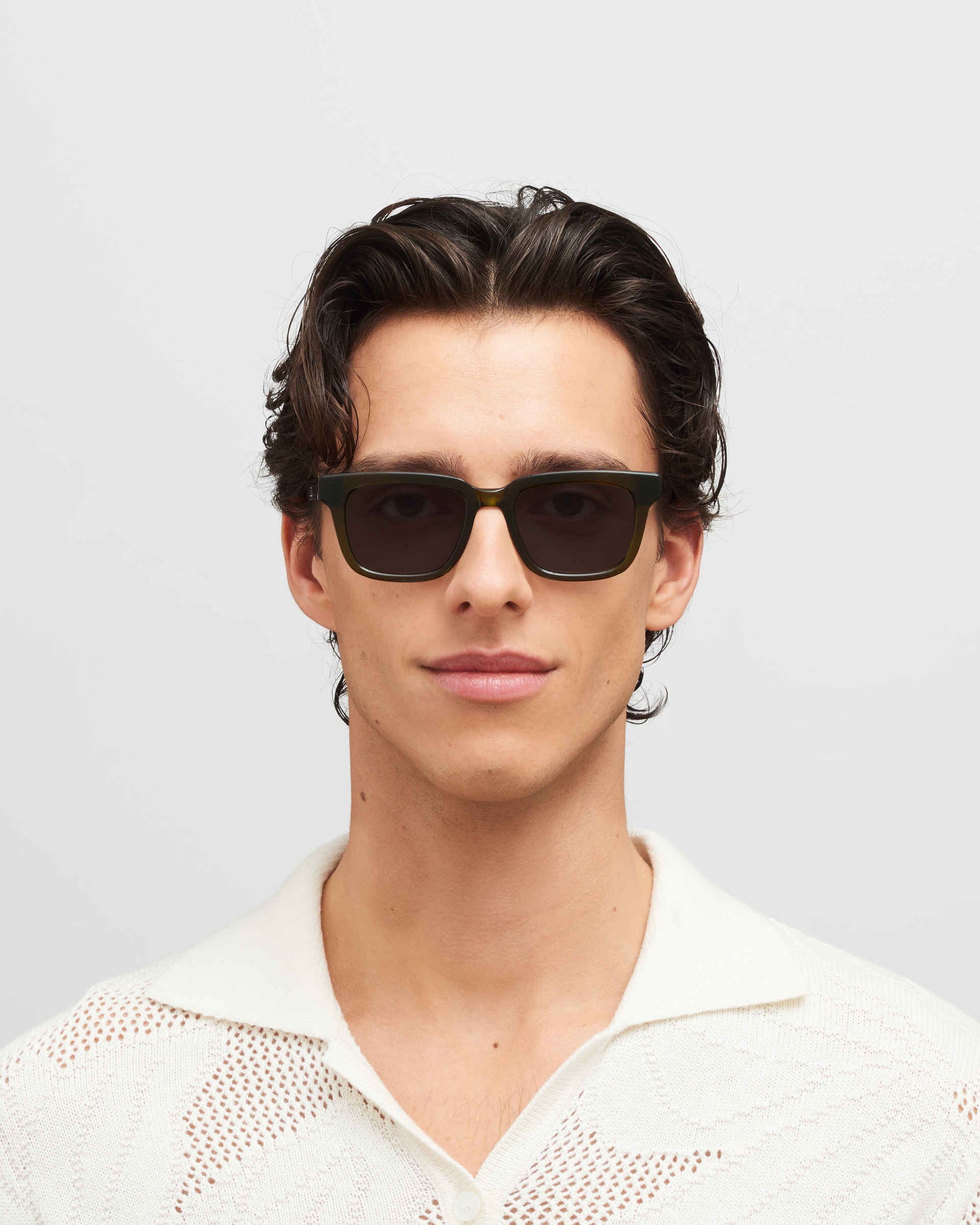 MYKITA LAMIN C158 PERIDOT/SHINY SILVER Peridot/Shiny Silver / Brown Solid