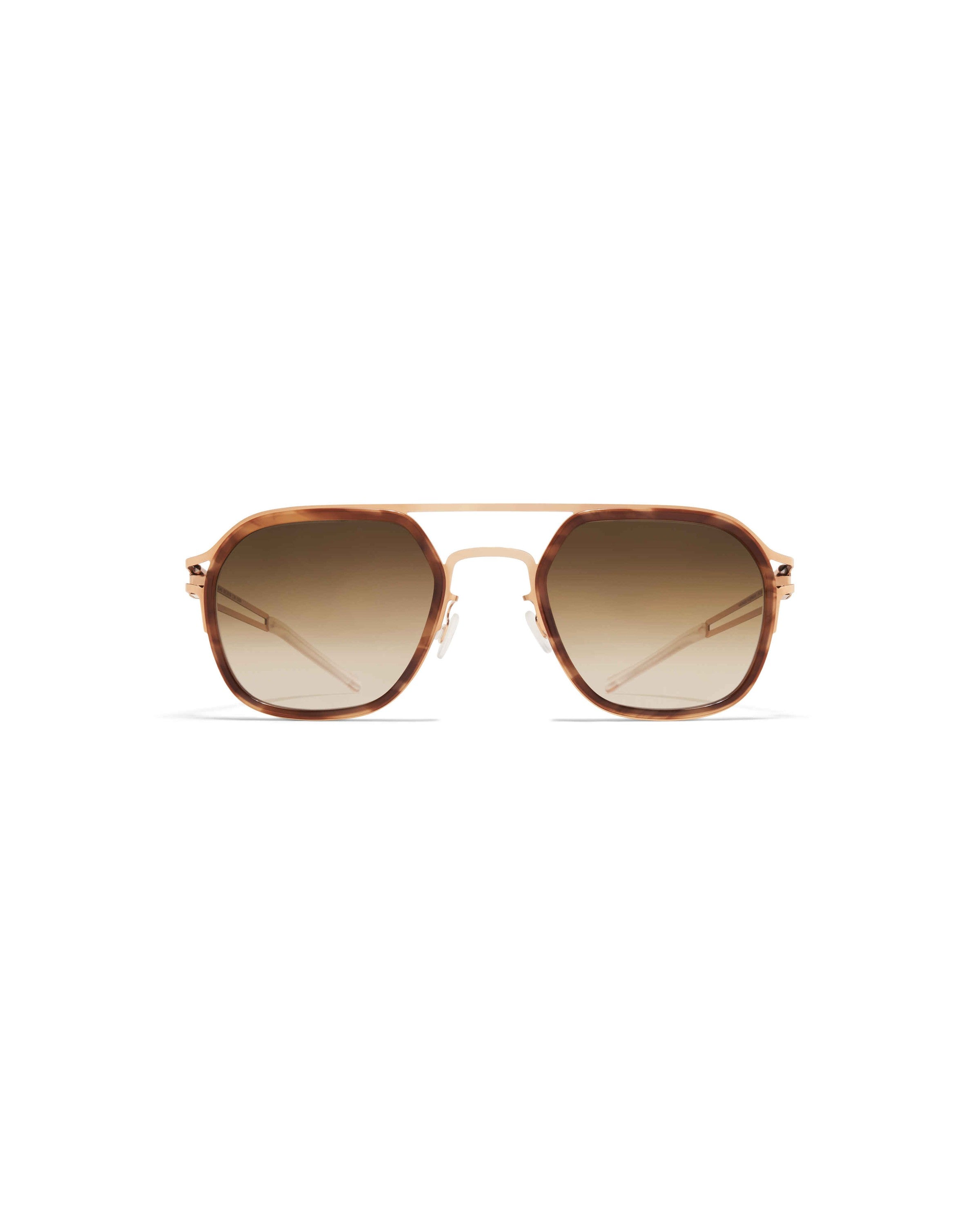 MYKITA LEELAND A80 CHAMPAGNE GOLD/GALAPAGOS Champagne Gold/Galapagos / Rawbrown Gradient
