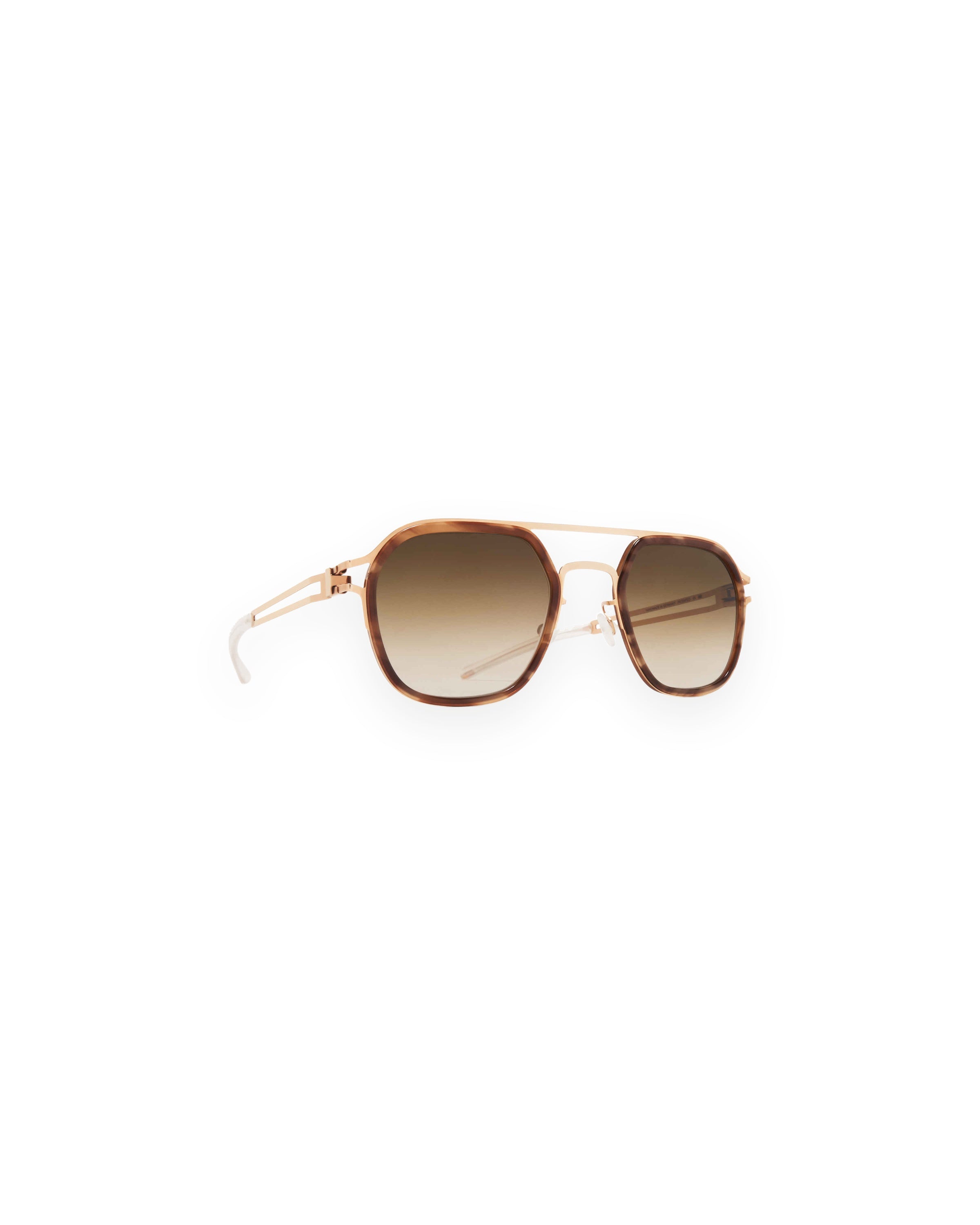 MYKITA LEELAND A80 CHAMPAGNE GOLD/GALAPAGOS Champagne Gold/Galapagos / Rawbrown Gradient