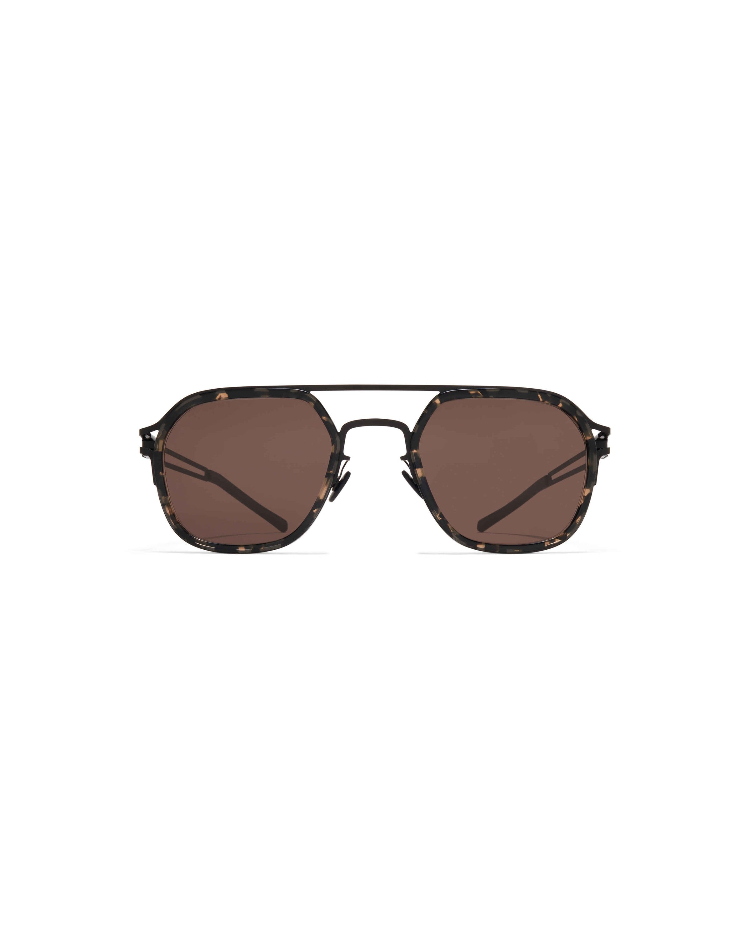 MYKITA LEELAND A16 BLACK/ANTIGUA Black/Antigua / Brown Solid