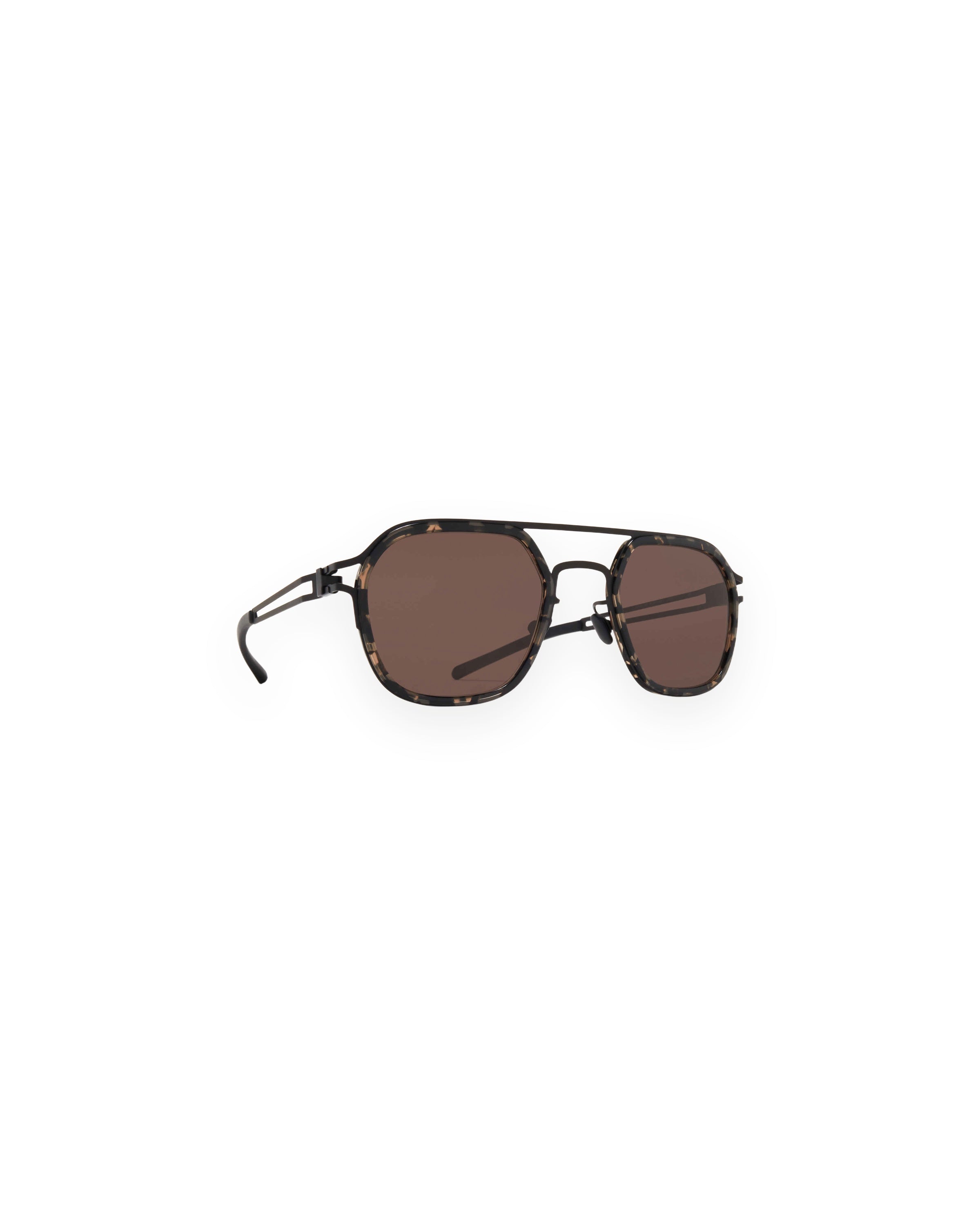 MYKITA LEELAND A16 BLACK/ANTIGUA Black/Antigua / Brown Solid