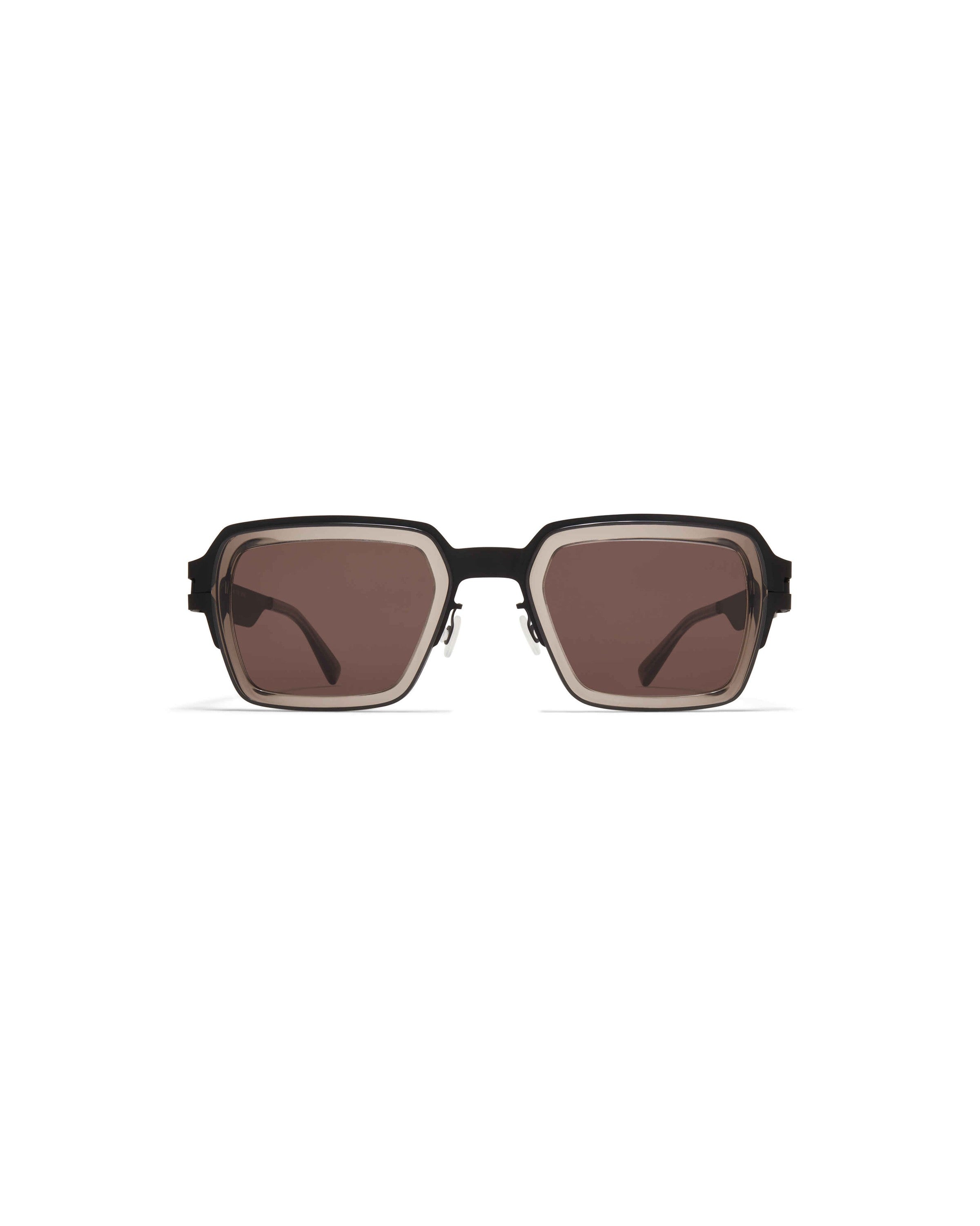 MYKITA LENNON A77 BLACK/CLEAR ASH Black/Clear Ash / Brown Solid