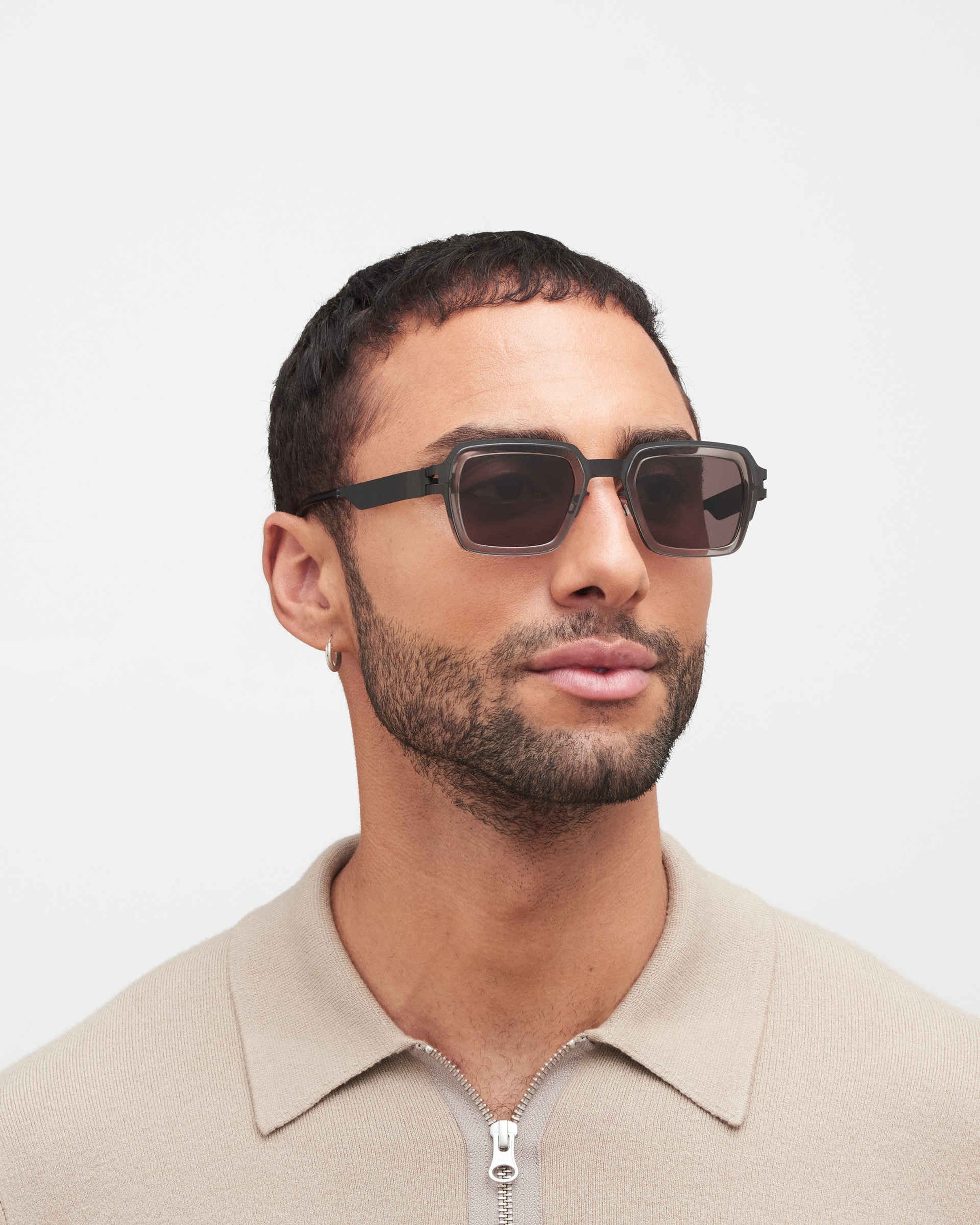 MYKITA LENNON A77 BLACK/CLEAR ASH Black/Clear Ash / Brown Solid