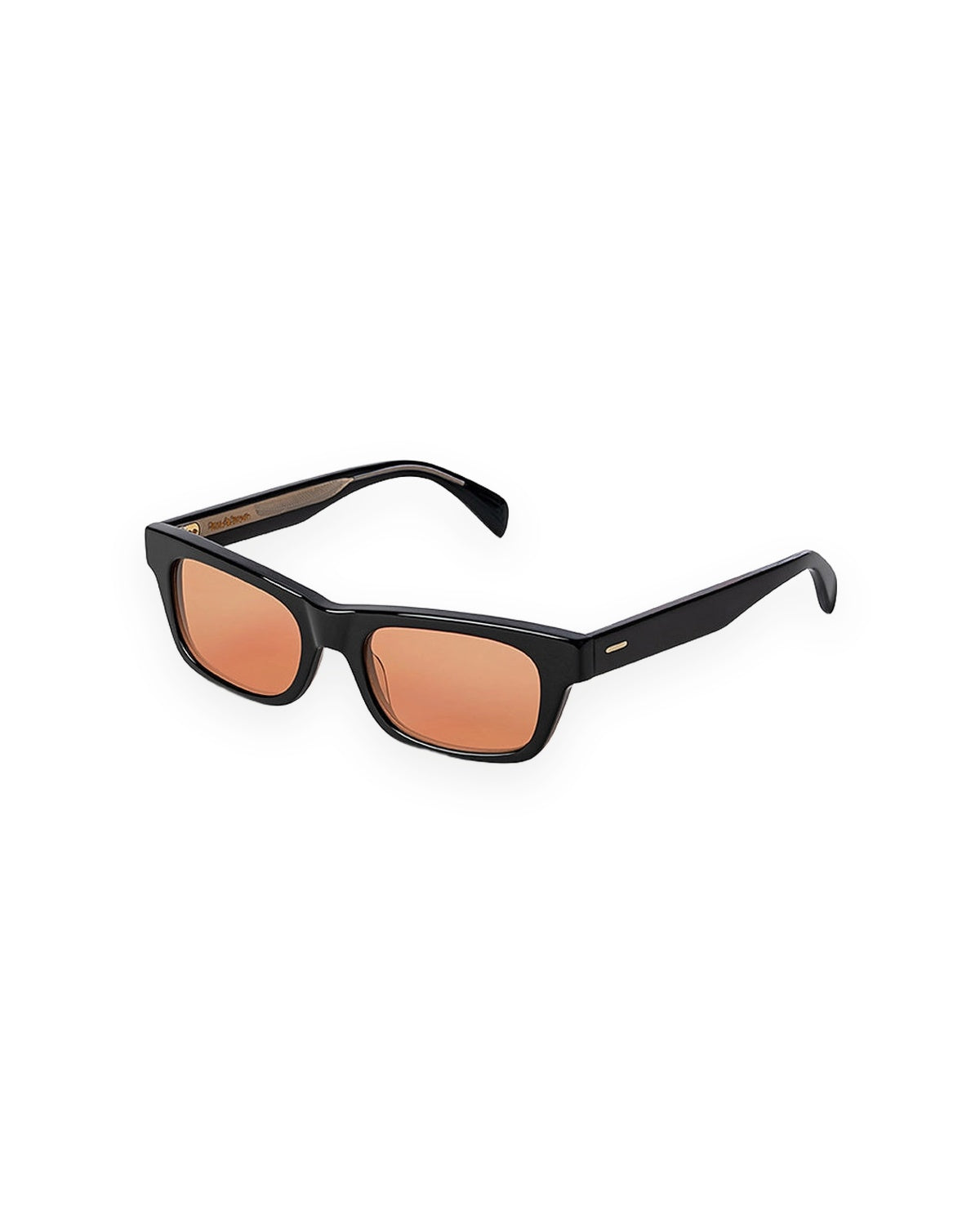 Angle view of ROSS & BROWN Lisbon sunglasses showing the left temple.