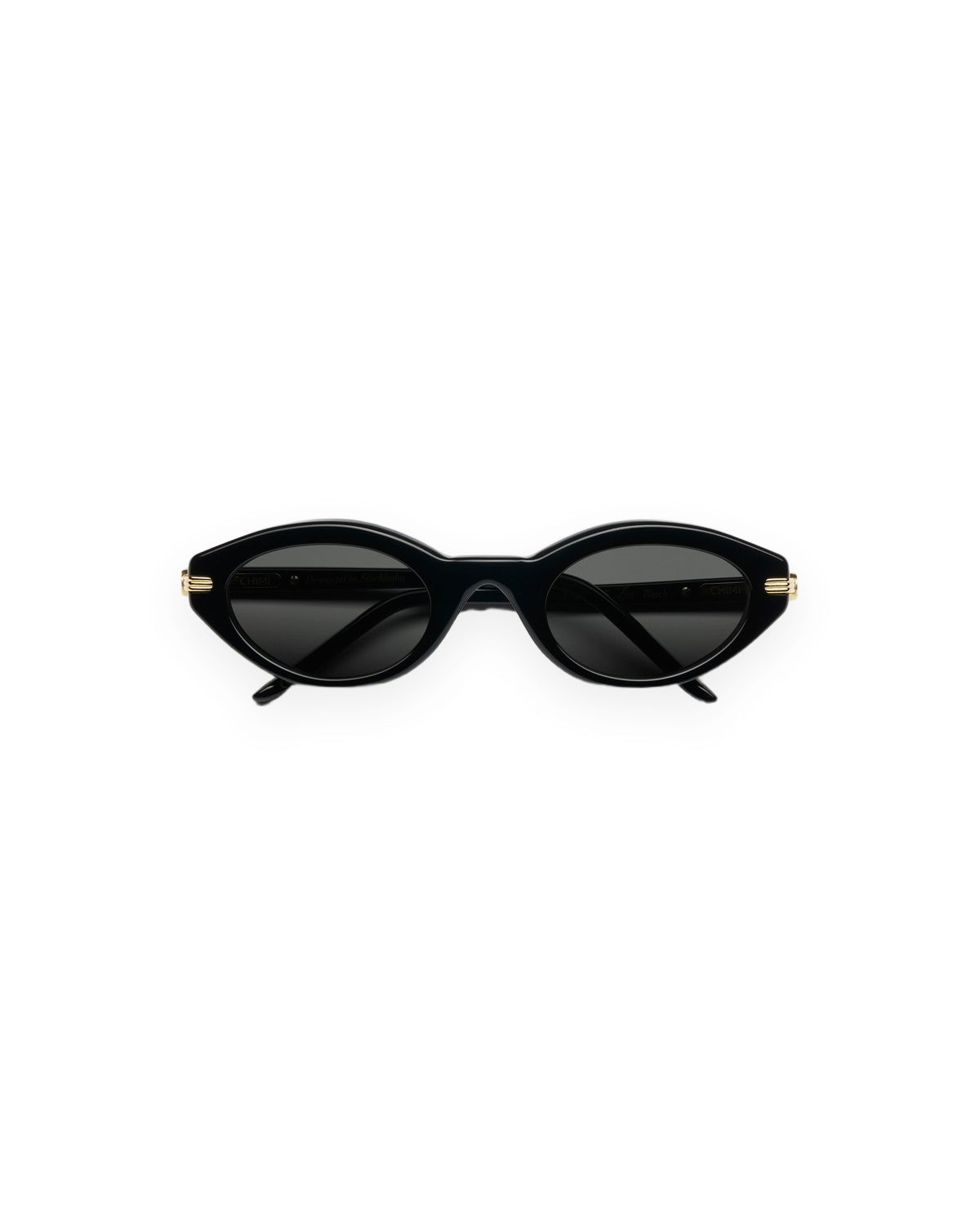 Front view of CHIMI Lou Black sunglasses.