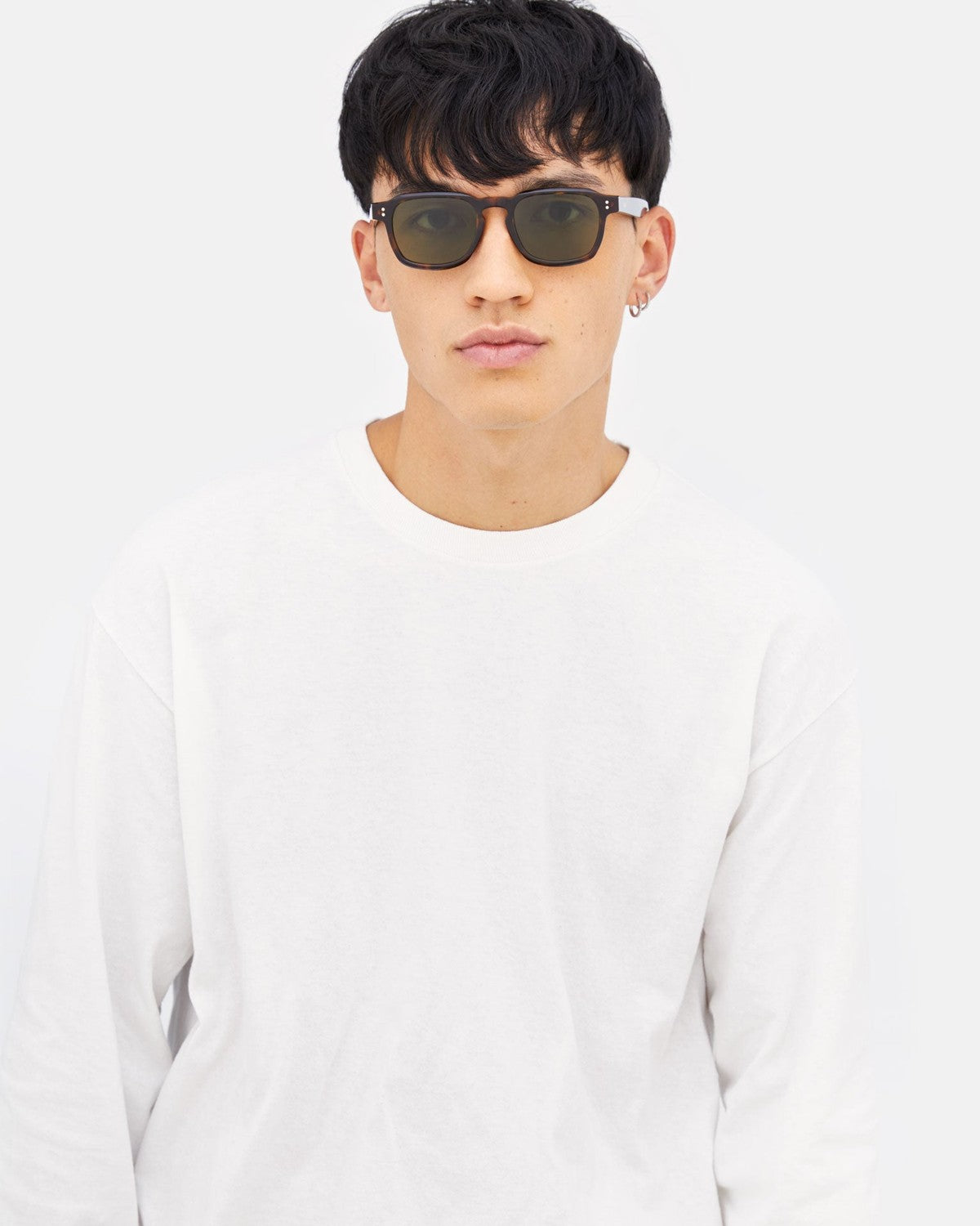 Front try-on view of RETROSUPERFUTURE Luce 3627 sunglasses.