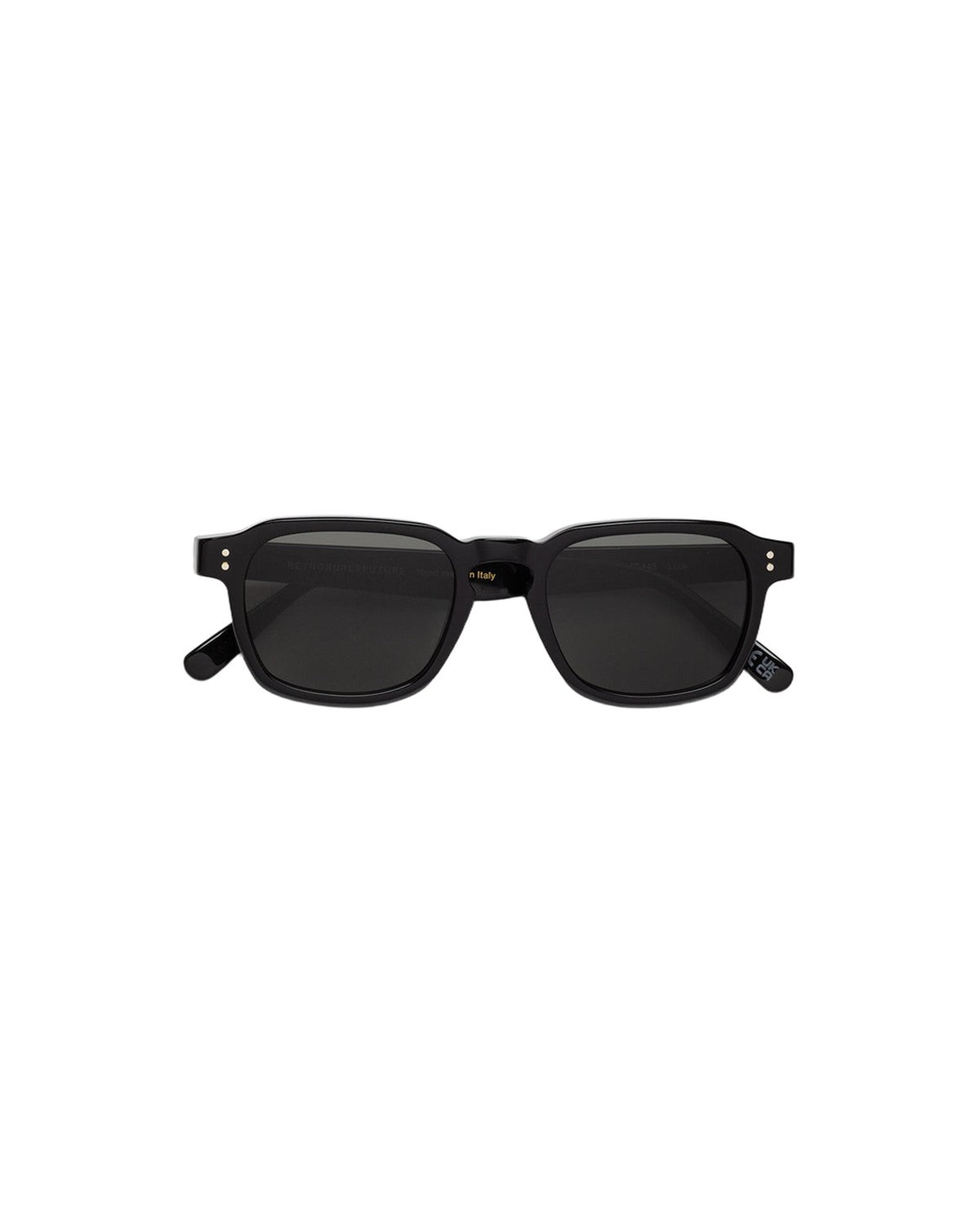 Front view of RETROSUPERFUTURE Luce Black sunglasses.