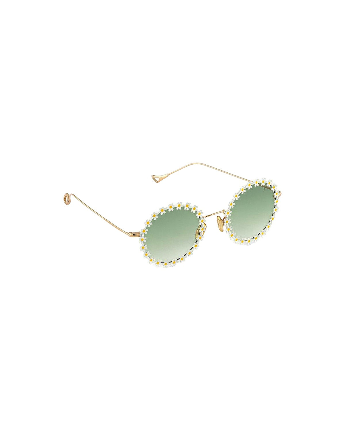 Angled view of EYEPETIZER LULU' C.4/16-31 sunglasses showing the curved temples.