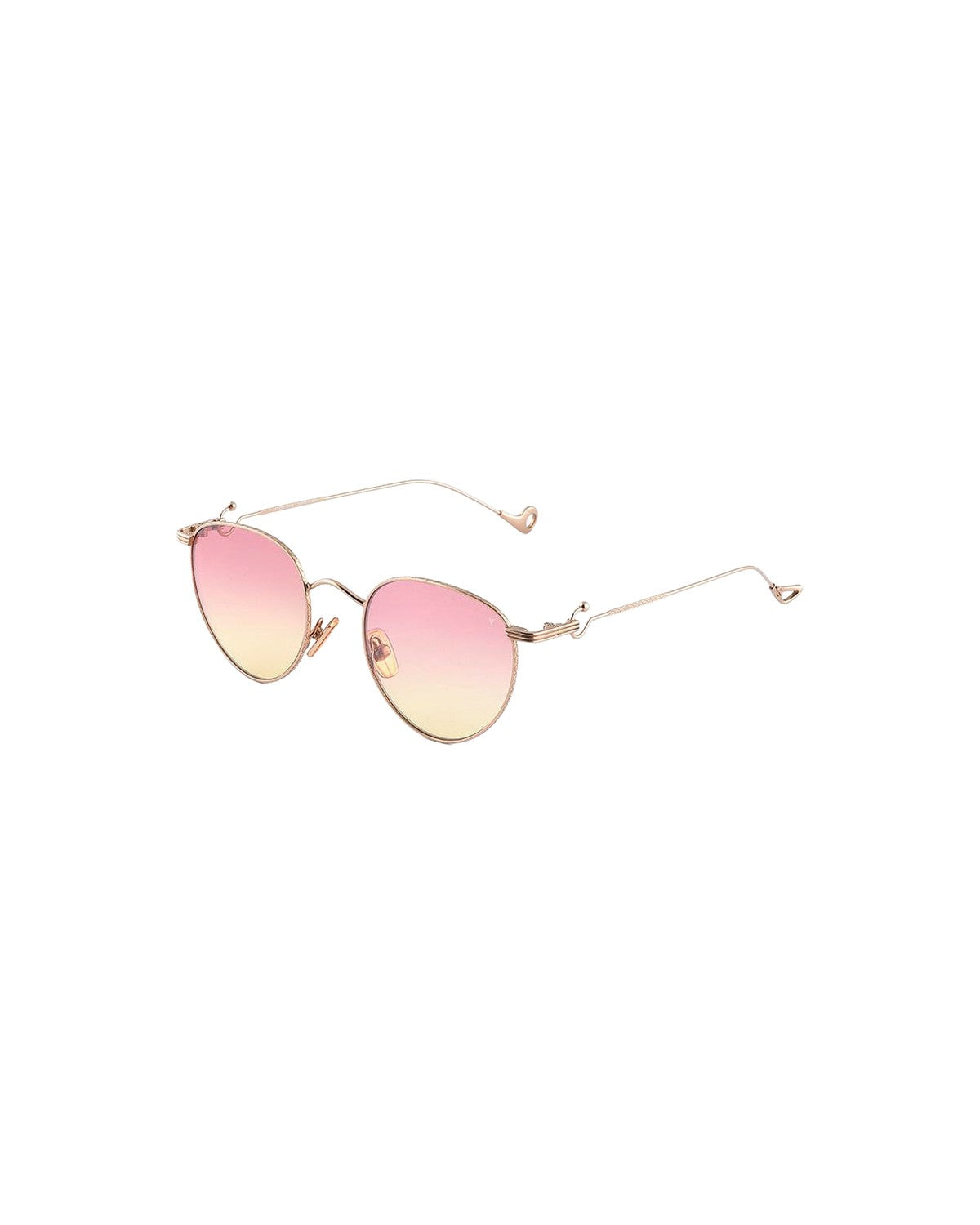 Angled view of EYEPETIZER LUNE C.9-22F sunglasses showing the temple curve and gradient lenses.