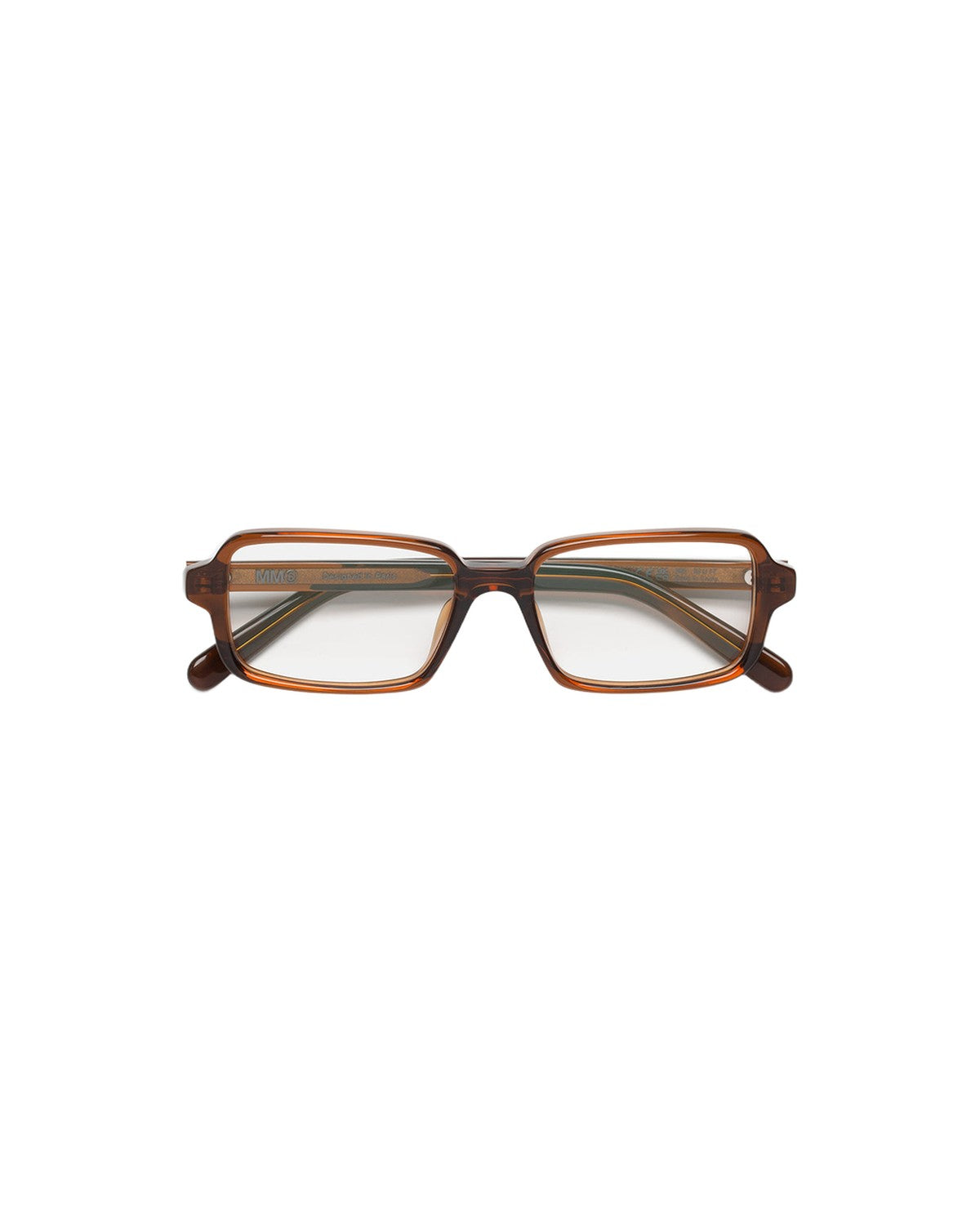 MM6 Maison Margiela Lunettes 10 Optiques Marron Marron (Brown) / Clear