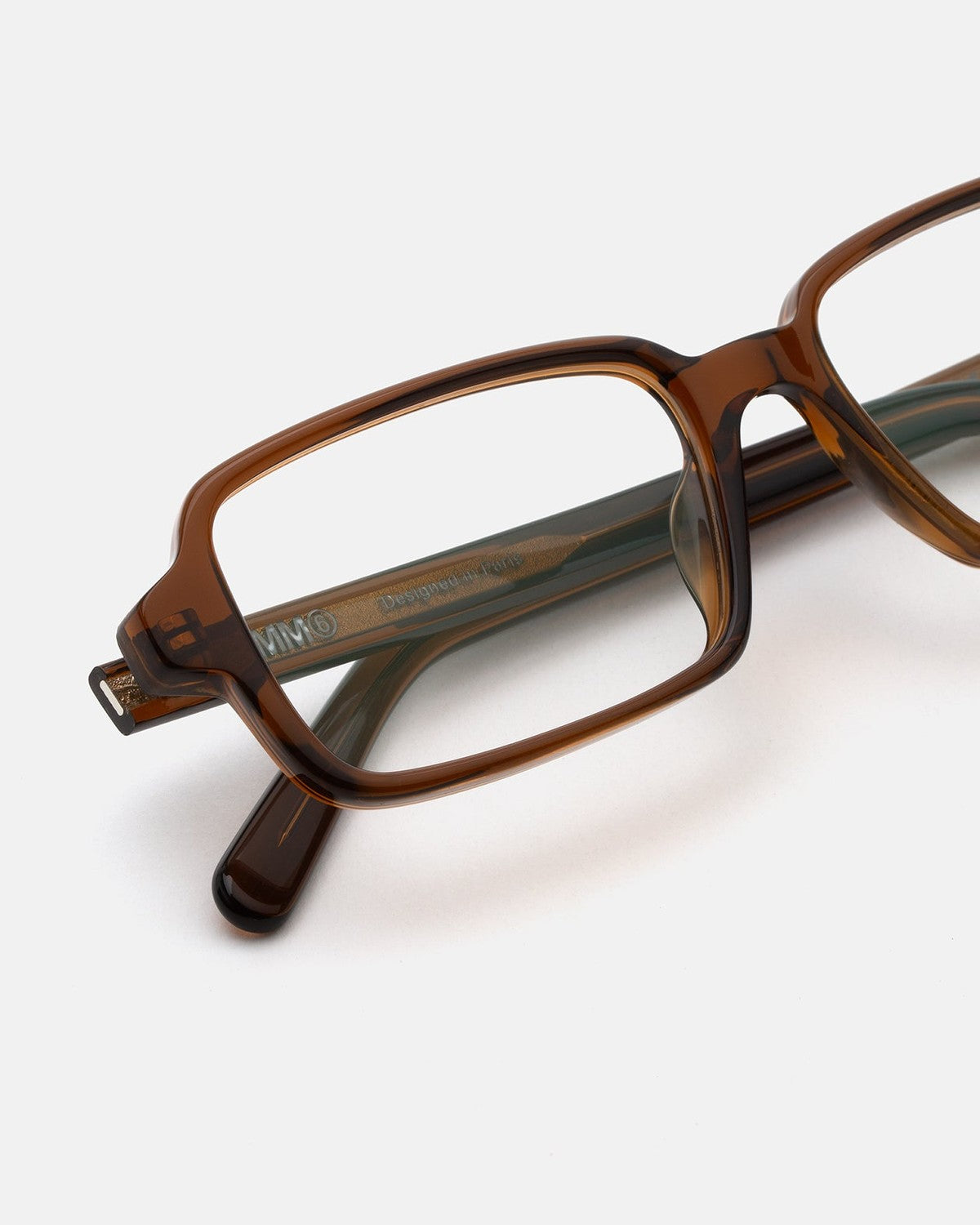 MM6 Maison Margiela Lunettes 10 Optiques Marron Marron (Brown) / Clear