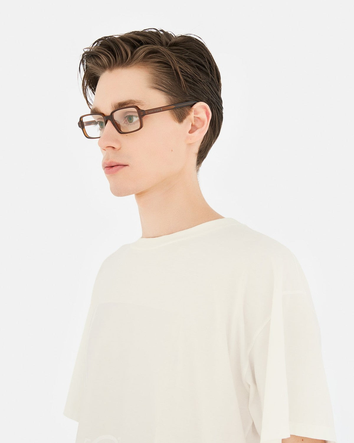 MM6 Maison Margiela Lunettes 10 Optiques Marron Marron (Brown) / Clear