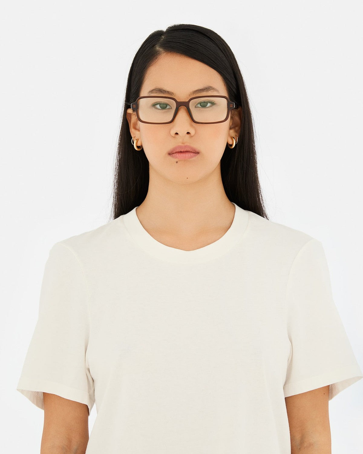 MM6 Maison Margiela Lunettes 10 Optiques Marron Marron (Brown) / Clear