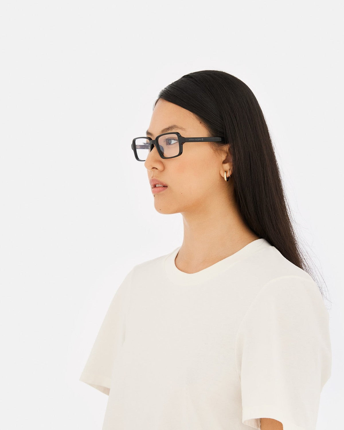 MM6 Maison Margiela Lunettes 10 Optiques Noires Black / Clear