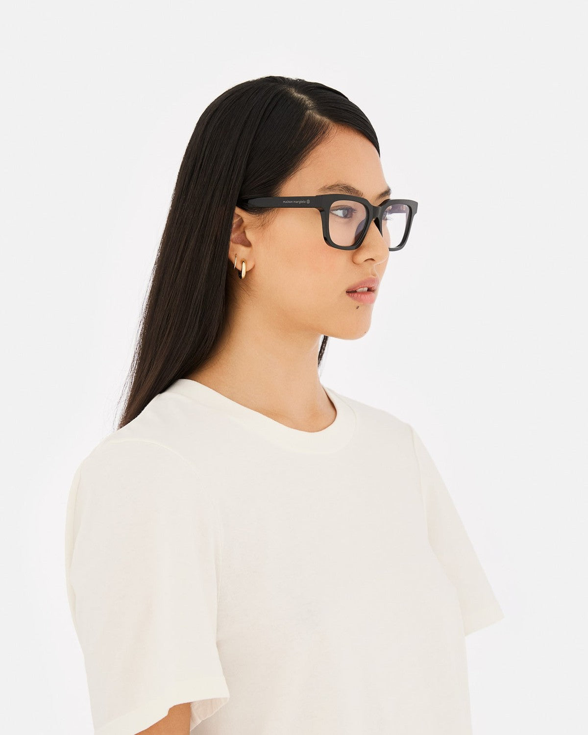 MM6 Maison Margiela Lunettes 11 Optiques Noires Black / Clear