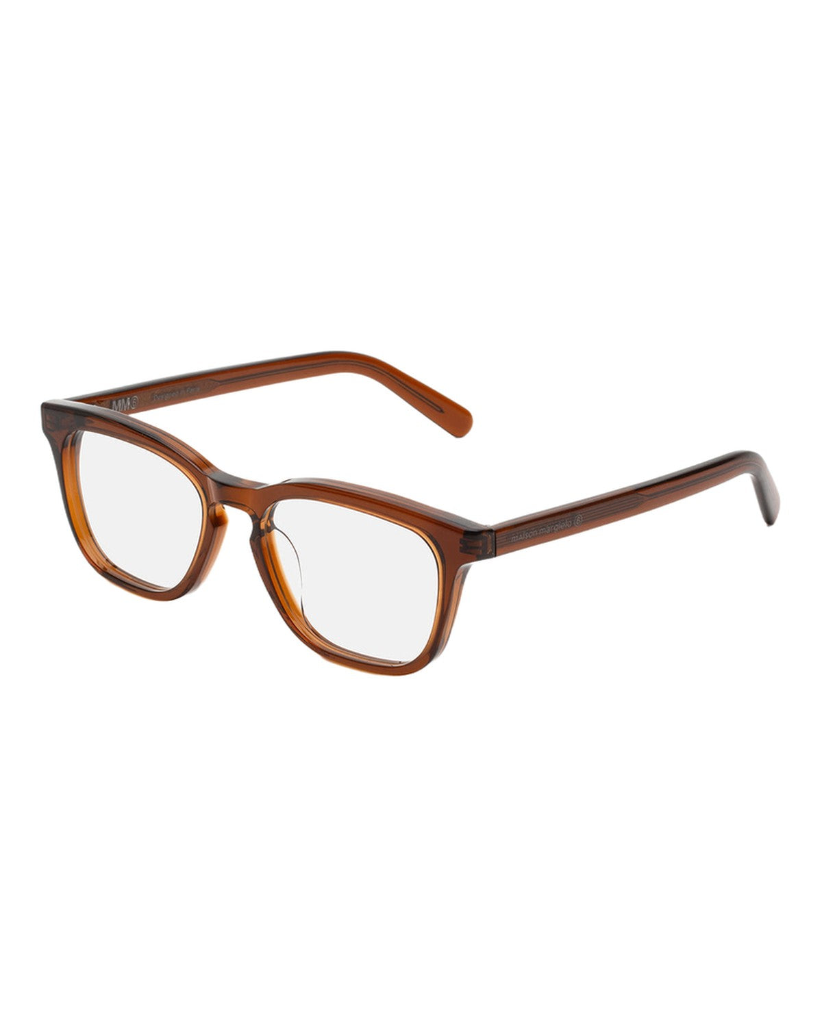 MM6 Maison Margiela Lunettes 12 Optiques Marron Marron (Brown) / Clear