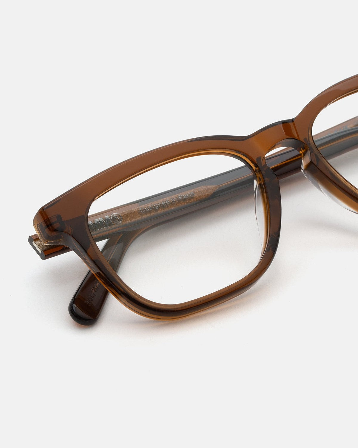 MM6 Maison Margiela Lunettes 12 Optiques Marron Marron (Brown) / Clear