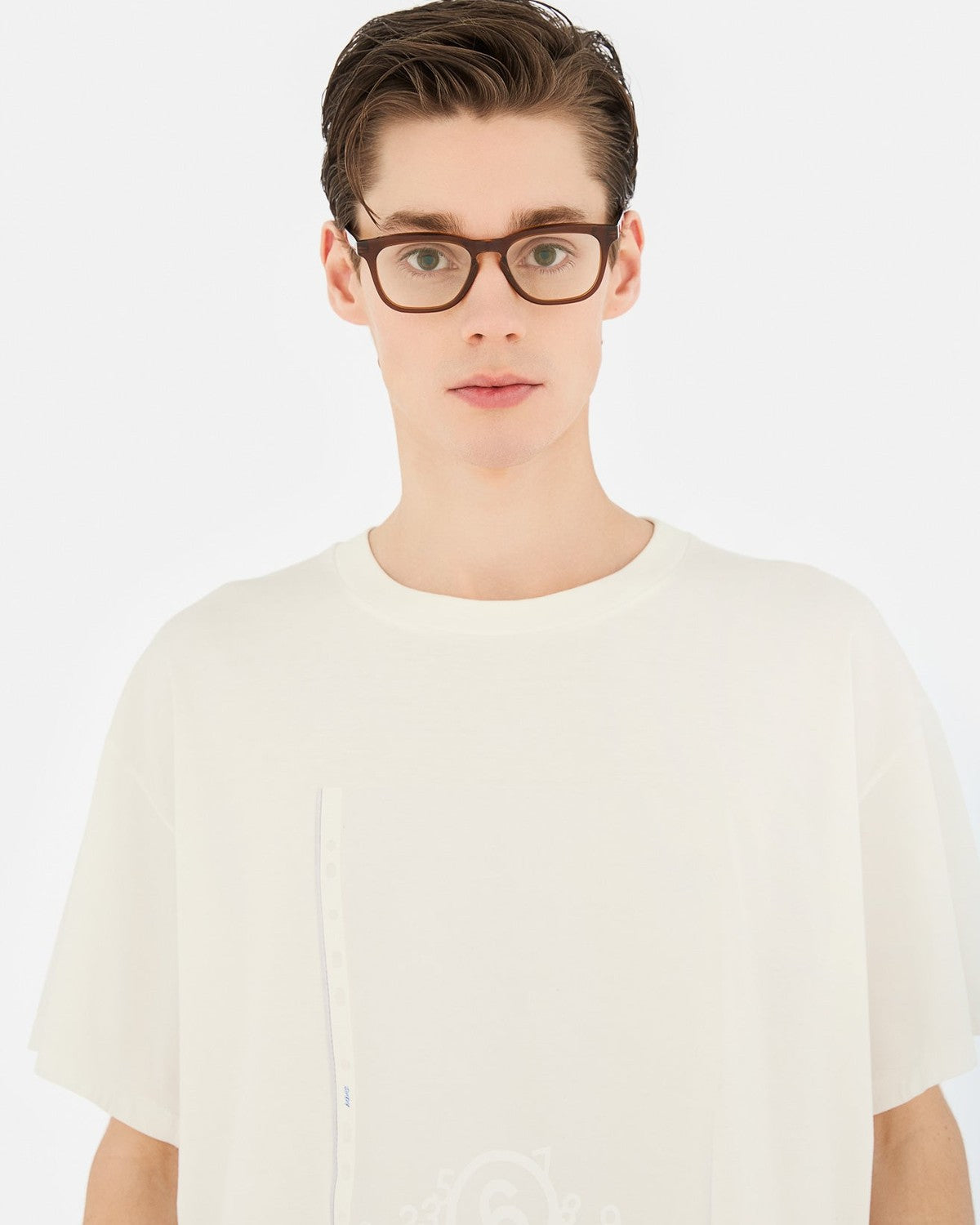 MM6 Maison Margiela Lunettes 12 Optiques Marron Marron (Brown) / Clear