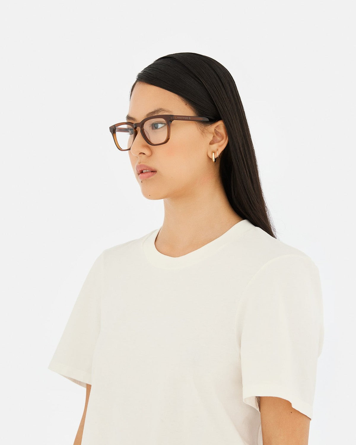 MM6 Maison Margiela Lunettes 12 Optiques Marron Marron (Brown) / Clear