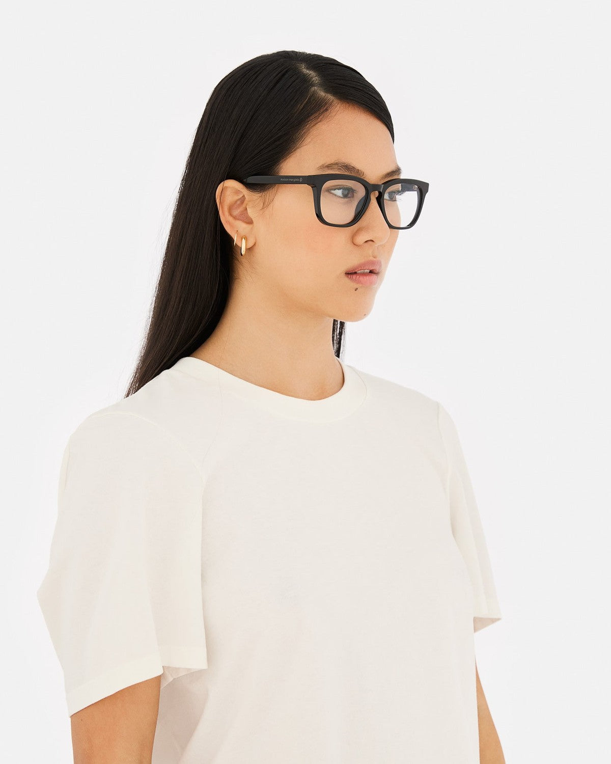MM6 Maison Margiela Lunettes 12 Optiques Noires Black / Clear