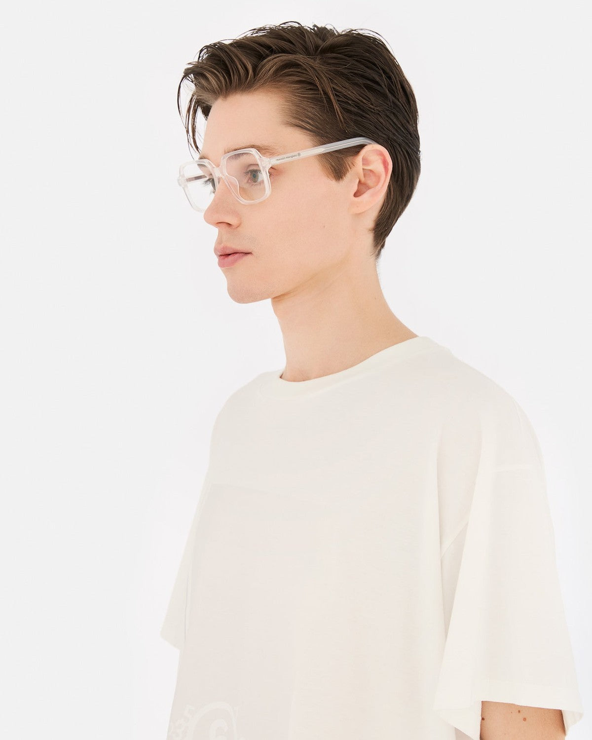 MM6 Maison Margiela Lunettes 13 Optiques Blanches White / Clear