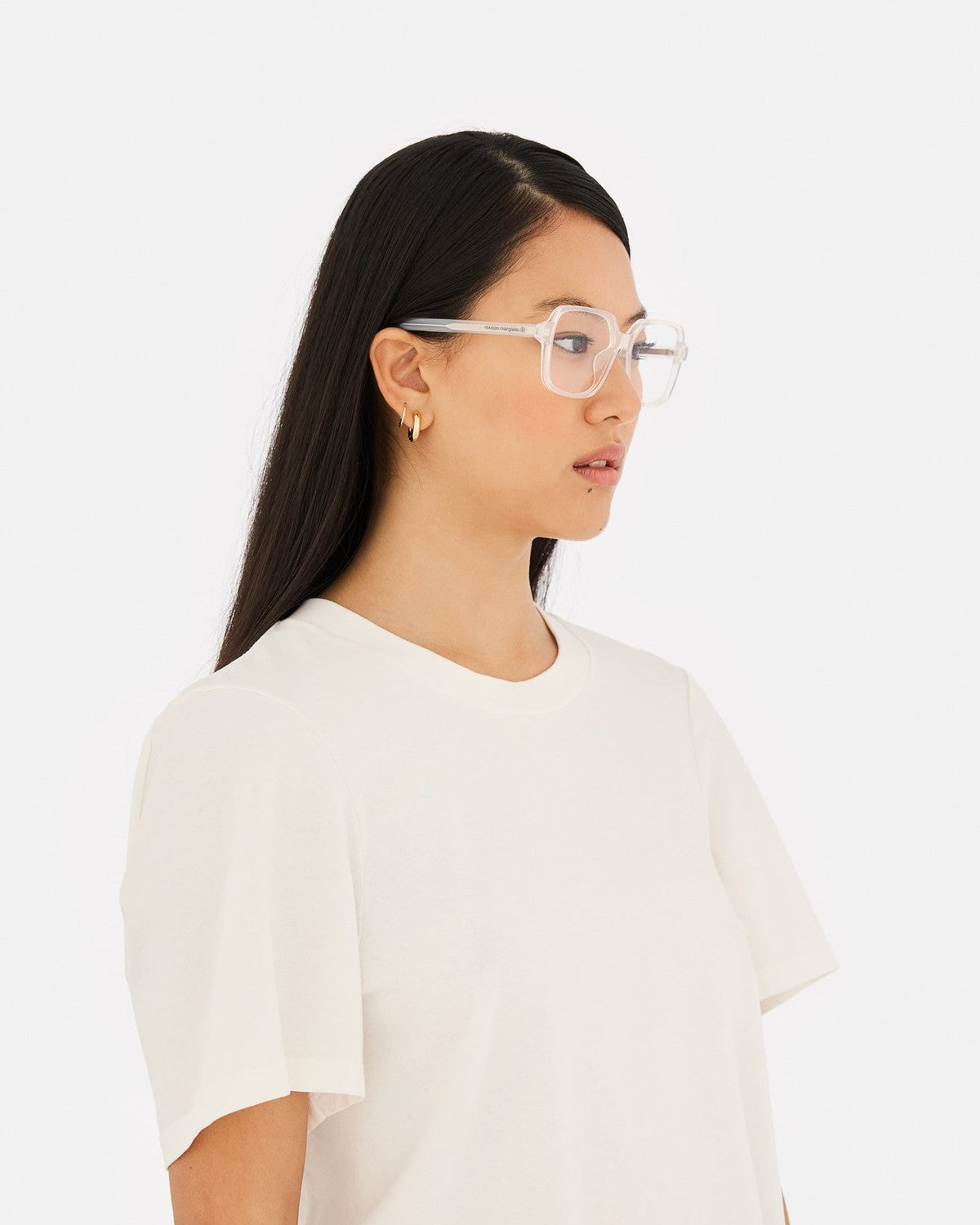 MM6 Maison Margiela Lunettes 13 Optiques Blanches White / Clear