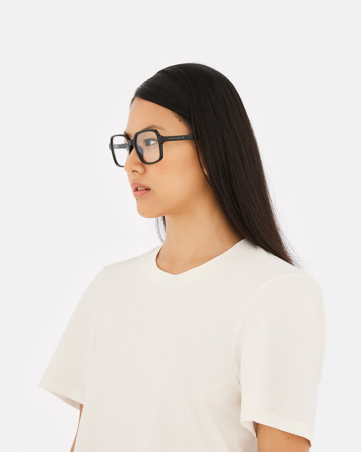 MM6 Maison Margiela Lunettes 13 Optiques Noires Black / Clear