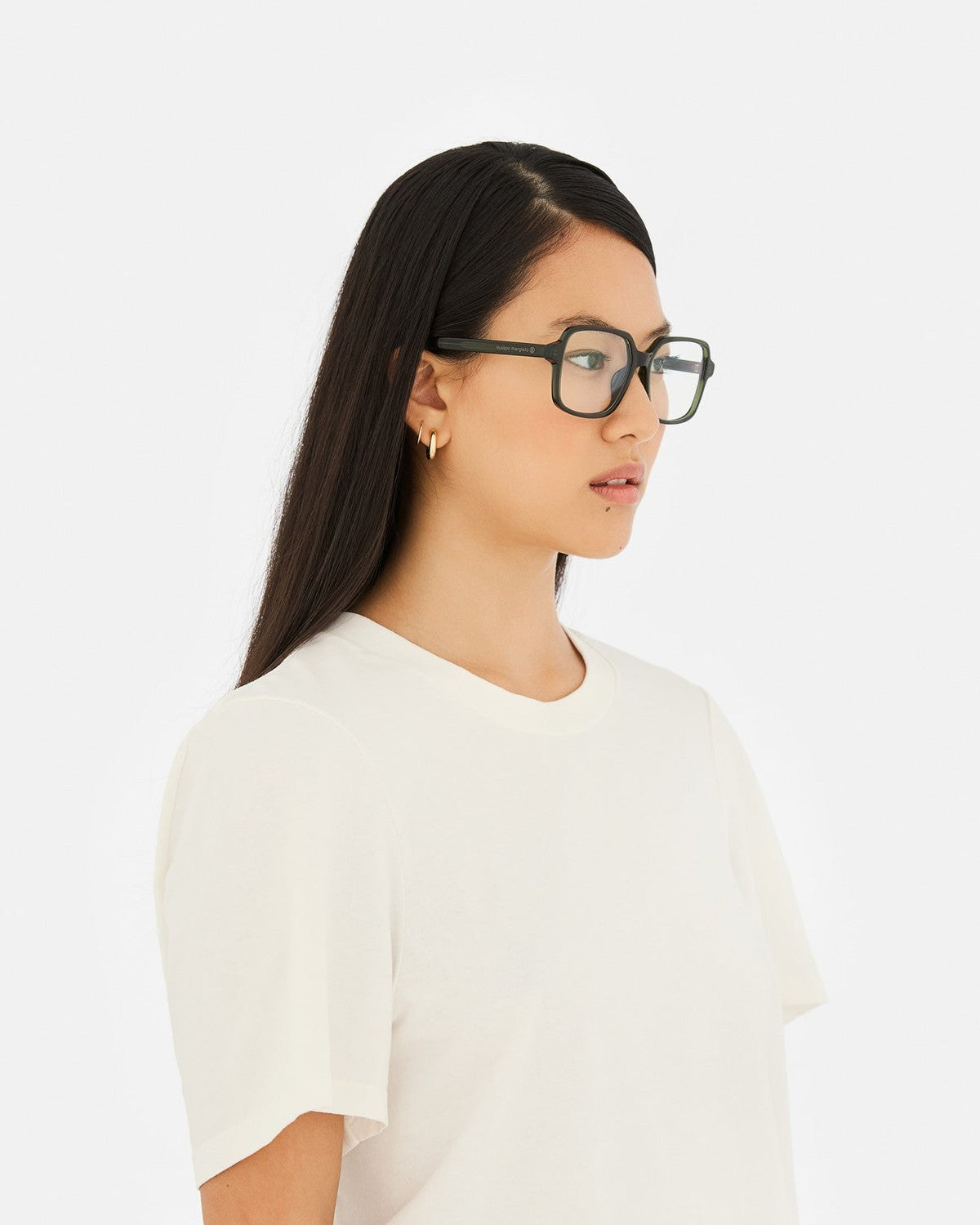 MM6 Maison Margiela Lunettes 13 Optiques Vertes Green / Green