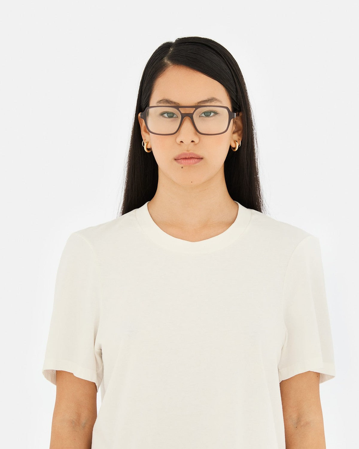 MM6 Maison Margiela Lunettes 14 Optiques Grises Grey / Clear