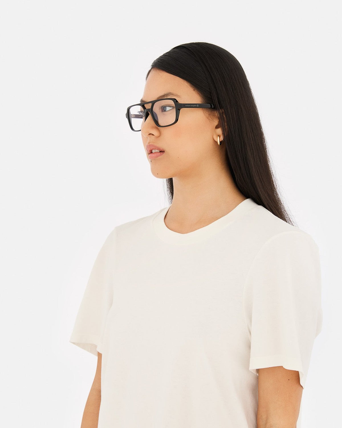MM6 Maison Margiela Lunettes 14 Optiques Noires Black / Clear
