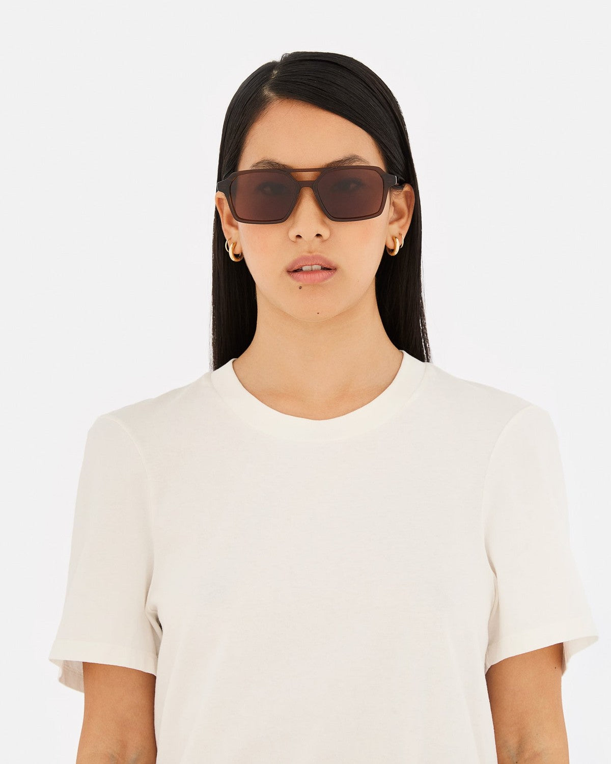 MM6 Maison Margiela Lunettes 7 Marron Marron (Brown) / Brown