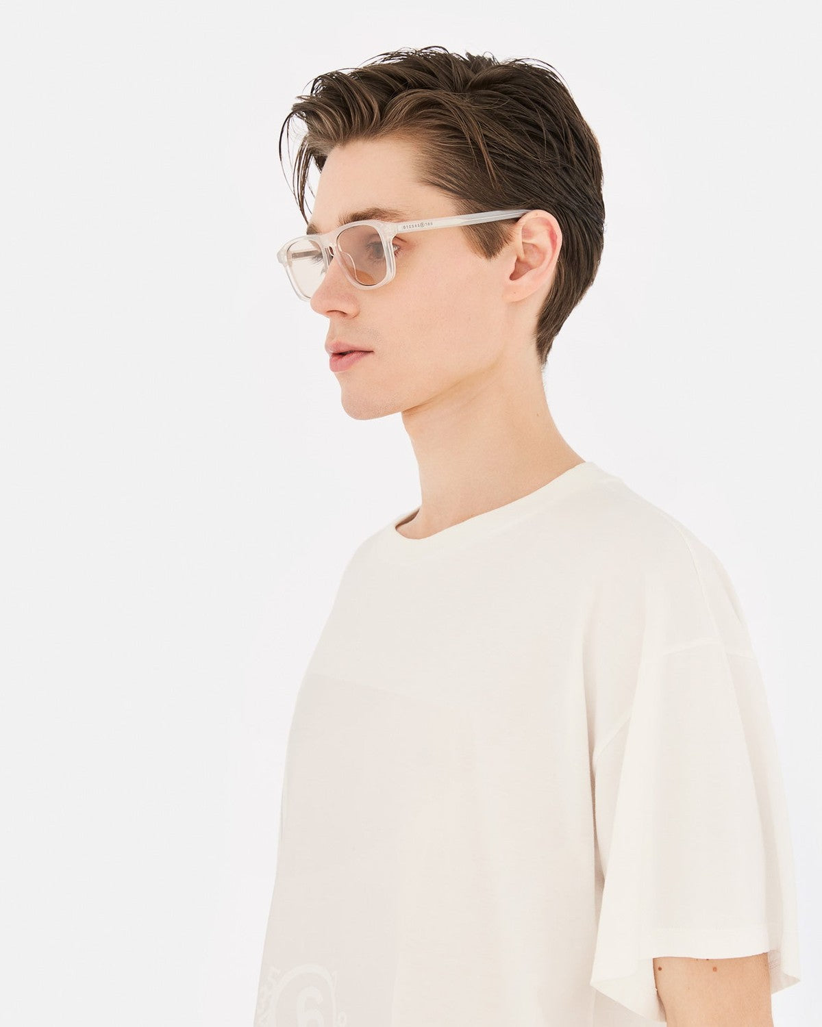 MM6 Maison Margiela Lunettes 8 Blanches White / Clear