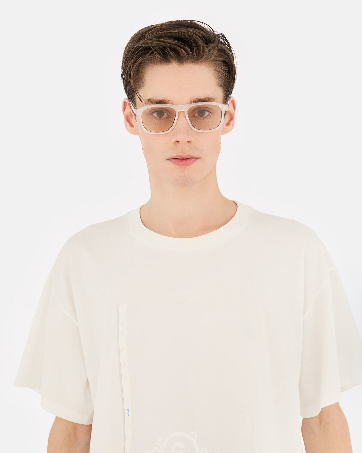 MM6 Maison Margiela Lunettes 8 Blanches White / Clear